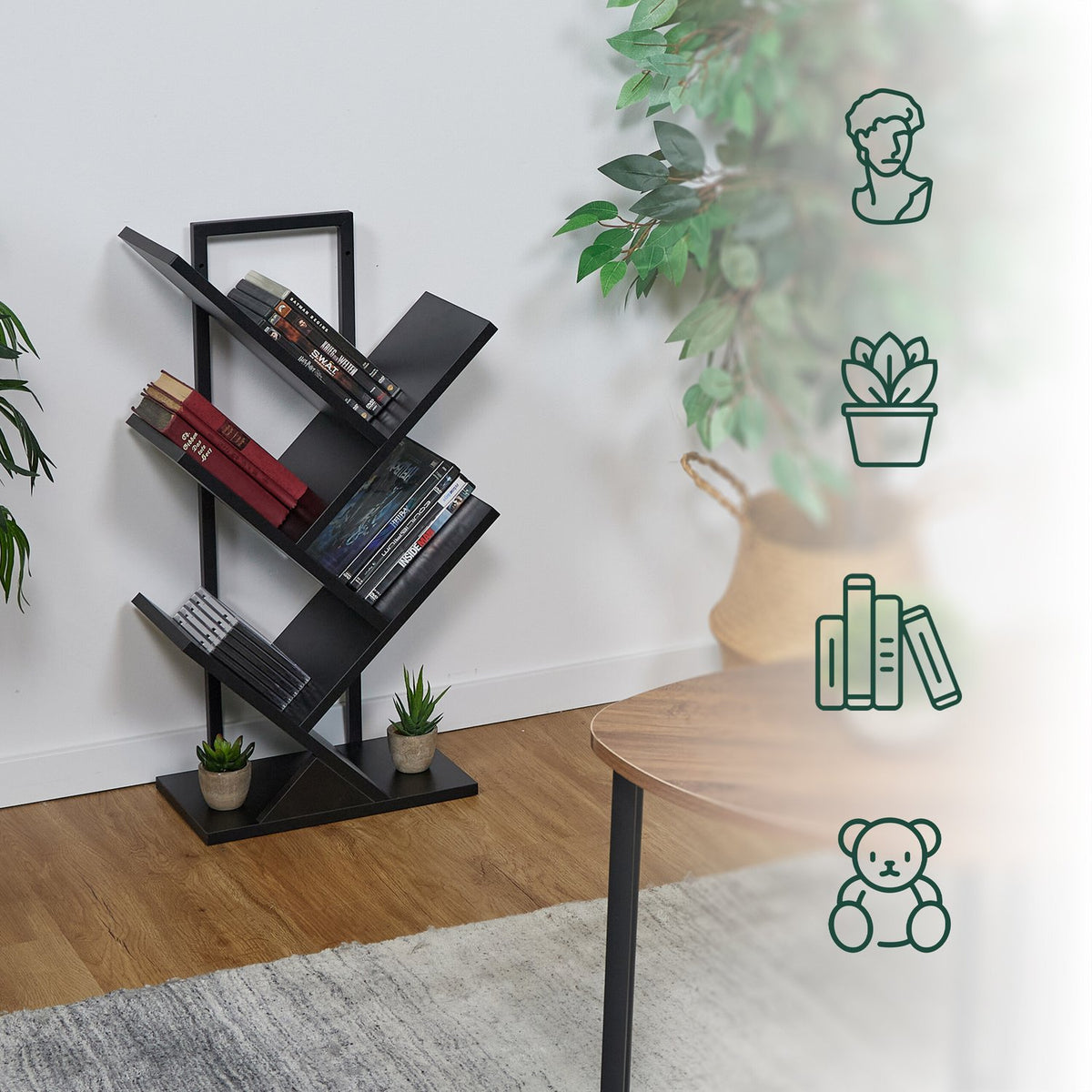 Bookcase 4 compartments
