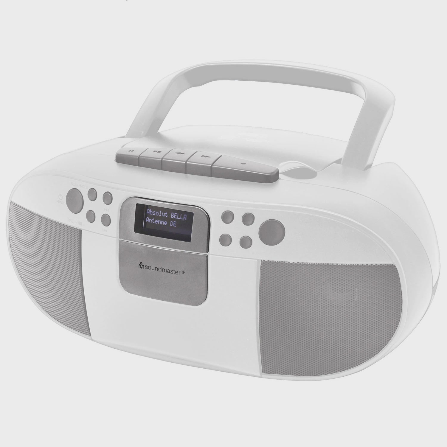 Boombox CD/MP3 Player with DAB+/FM Radio, USB, Cassette