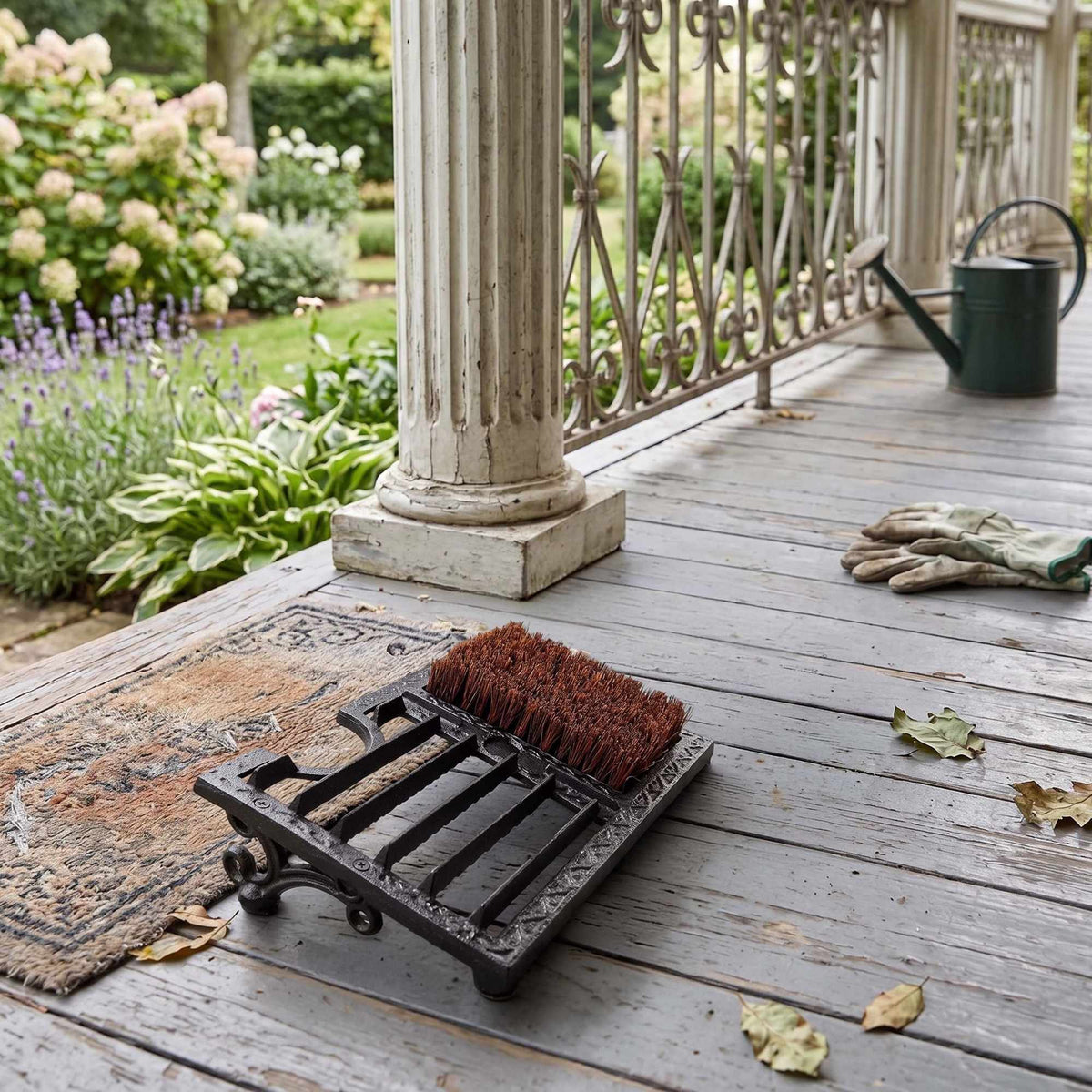 Boot Scraper – Cast Iron With Bristles, Boot Jack