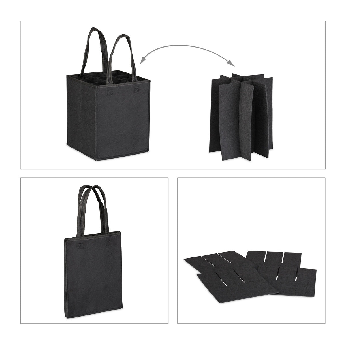 Bottle bag for 9 bottles Felt