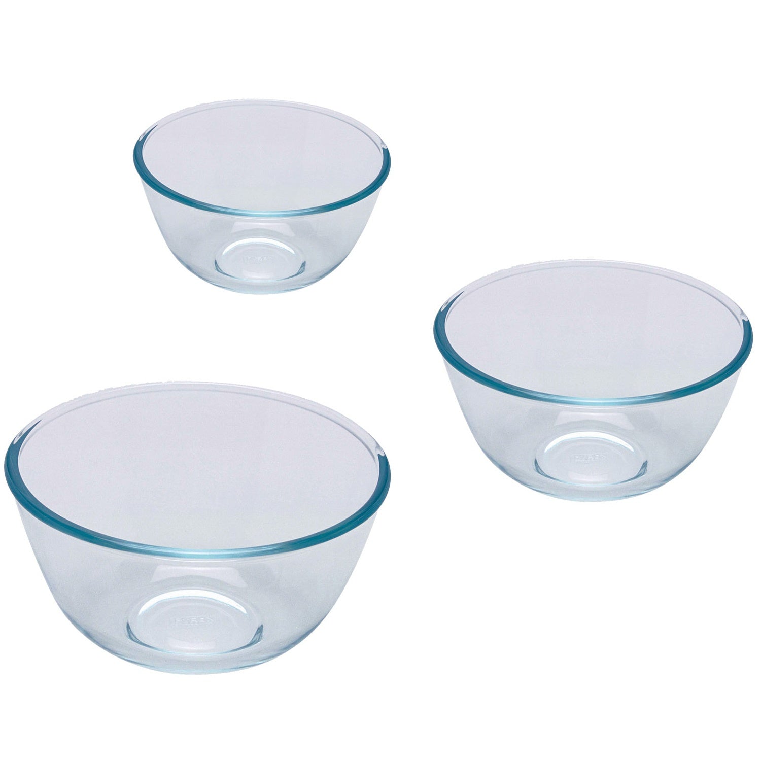 Bowls 3 sets 0.5L 14cm 1.0L 17cm 2.0L 21cm