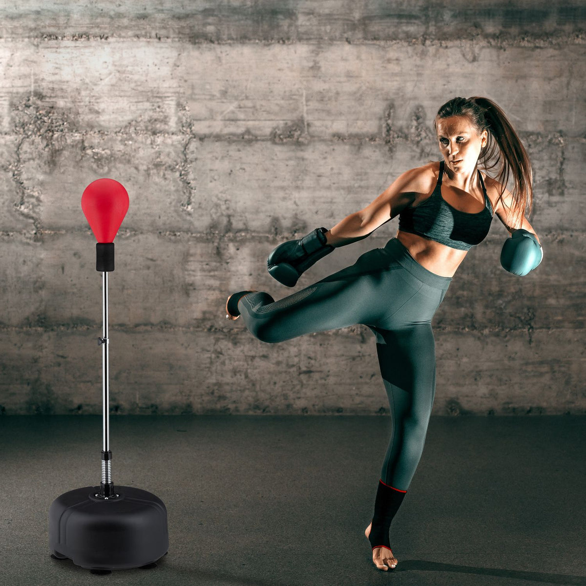 Boxing ball on stand