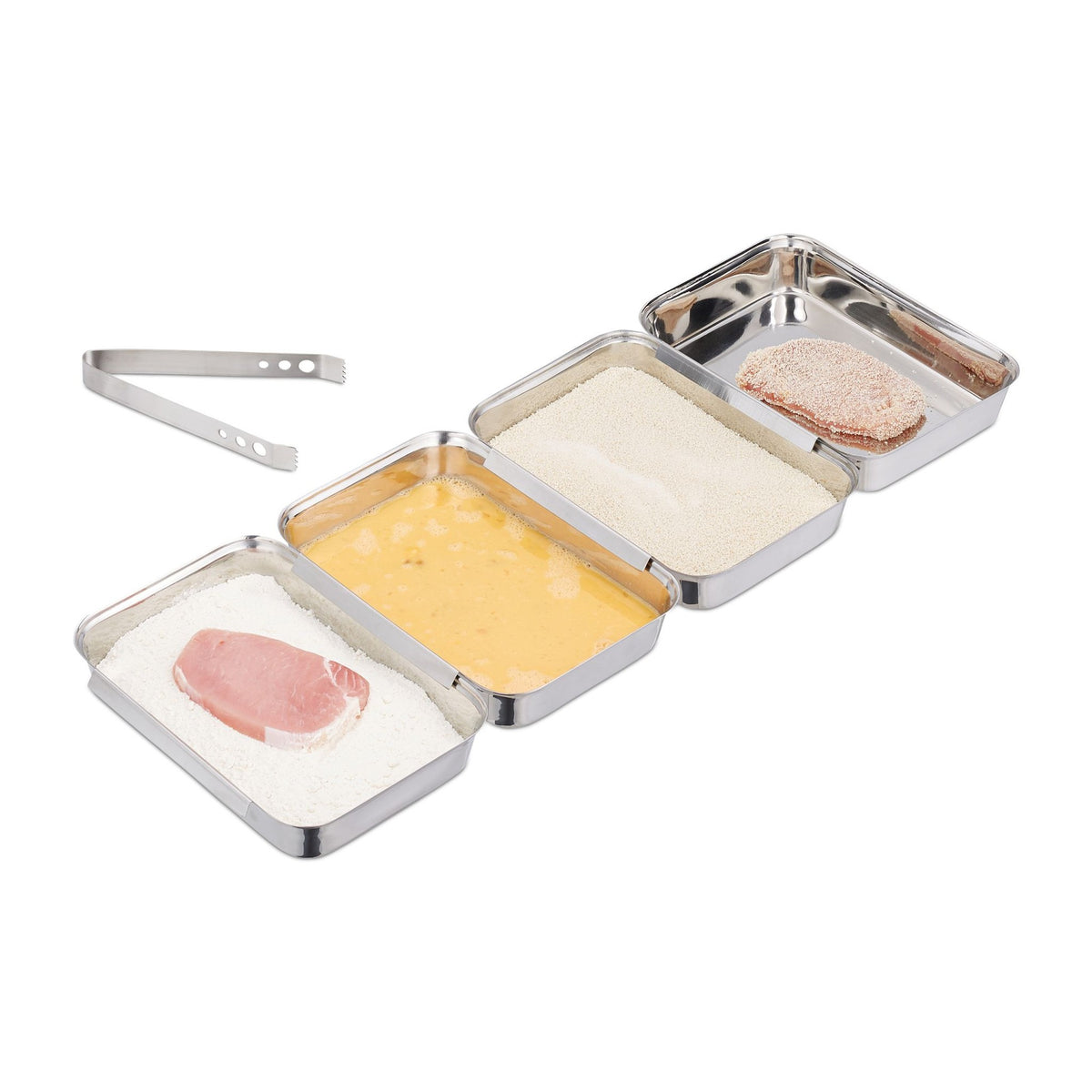 Breading Tray Set Stainless Steel