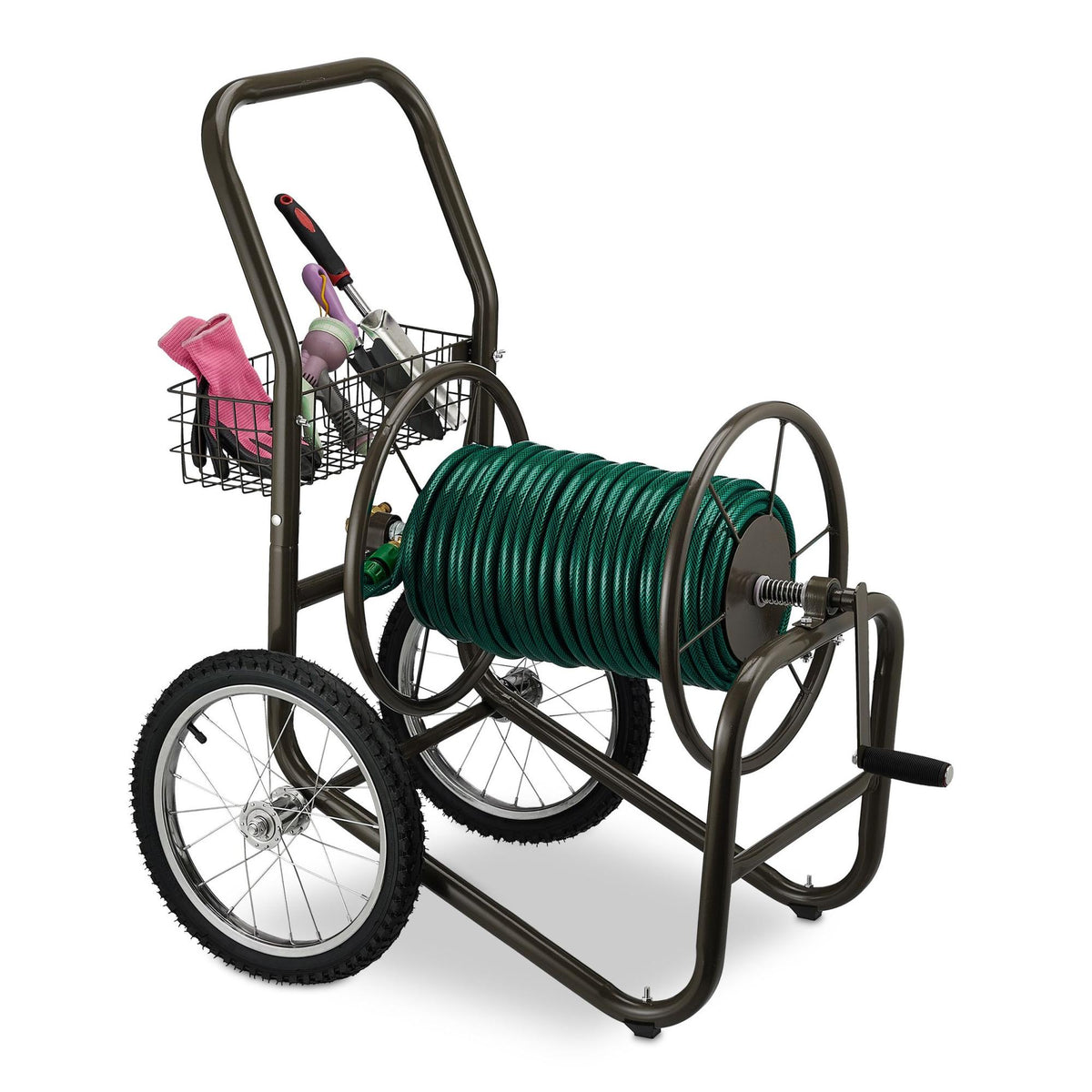 Brown Hose Trolley with Basket