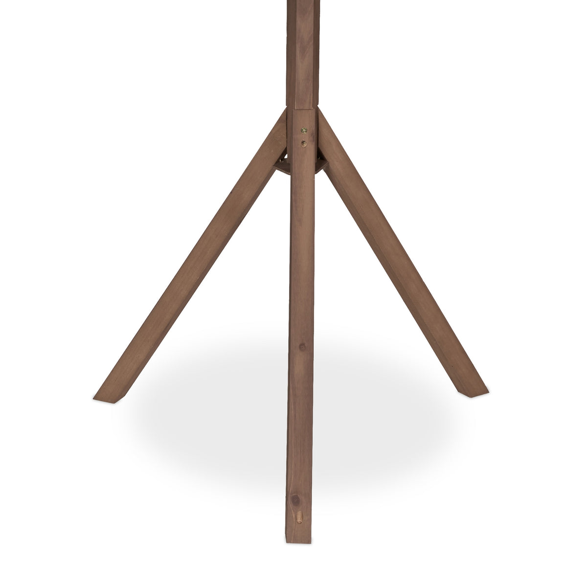 Brown bird table on pole