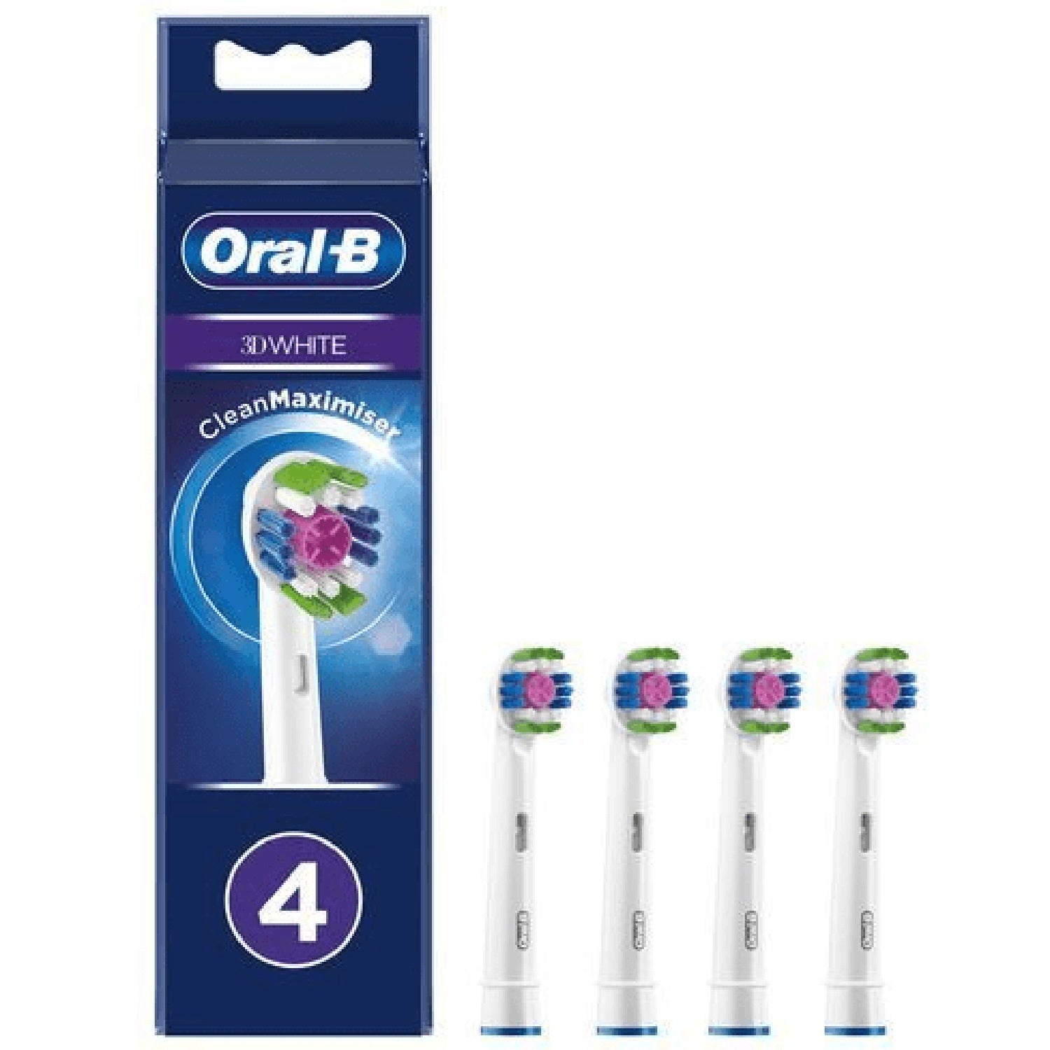 Brush head 3D White 4pcs