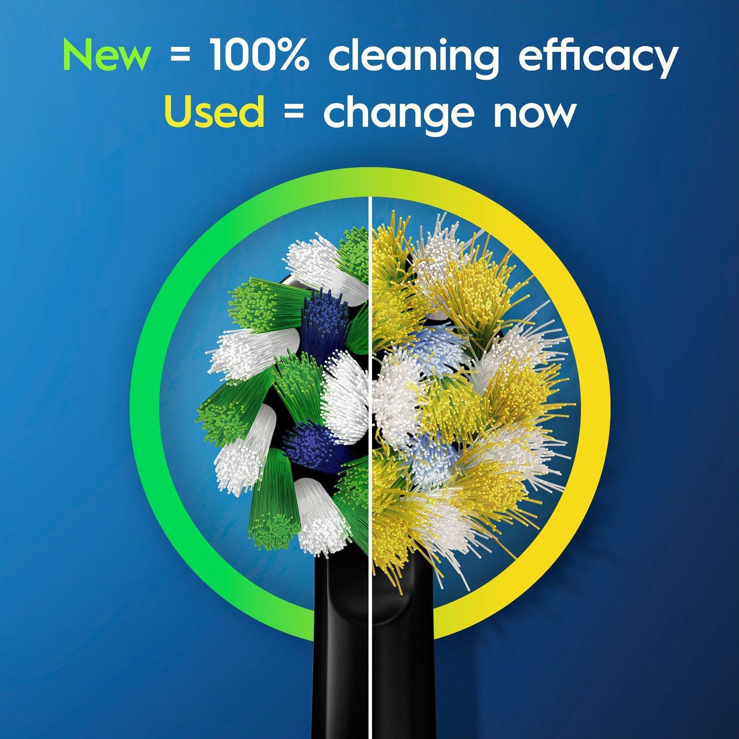 Brush head Cross Action Black 3pcs