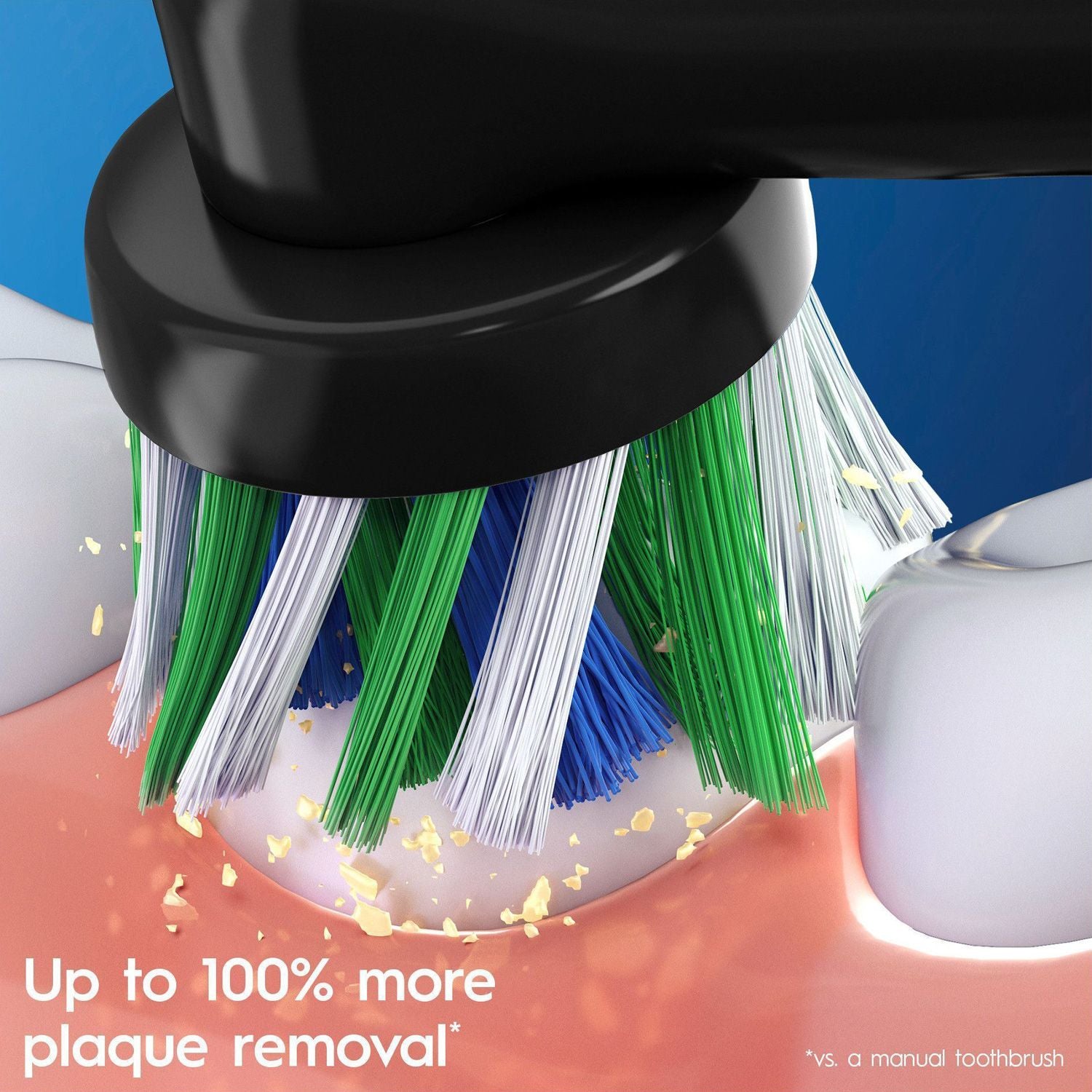 Brush head Cross Action Black 3pcs