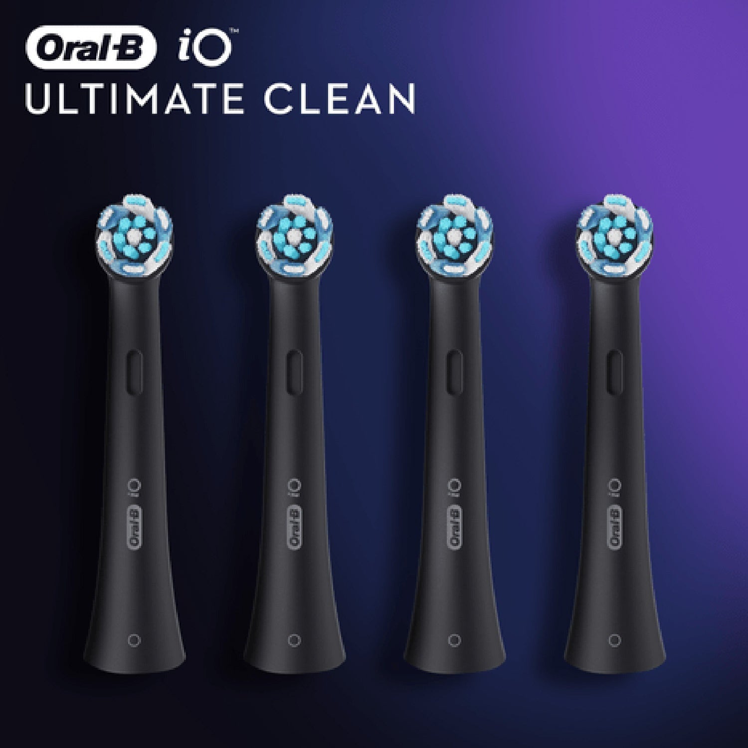 Brush head iO Ultimate Clean Black 4pcs