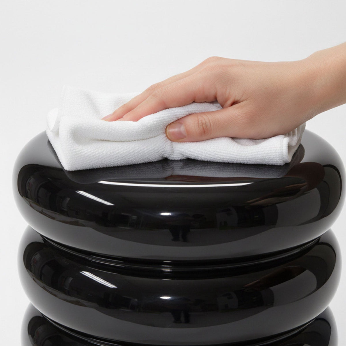 Bubble Design Iron Side Table & Stool