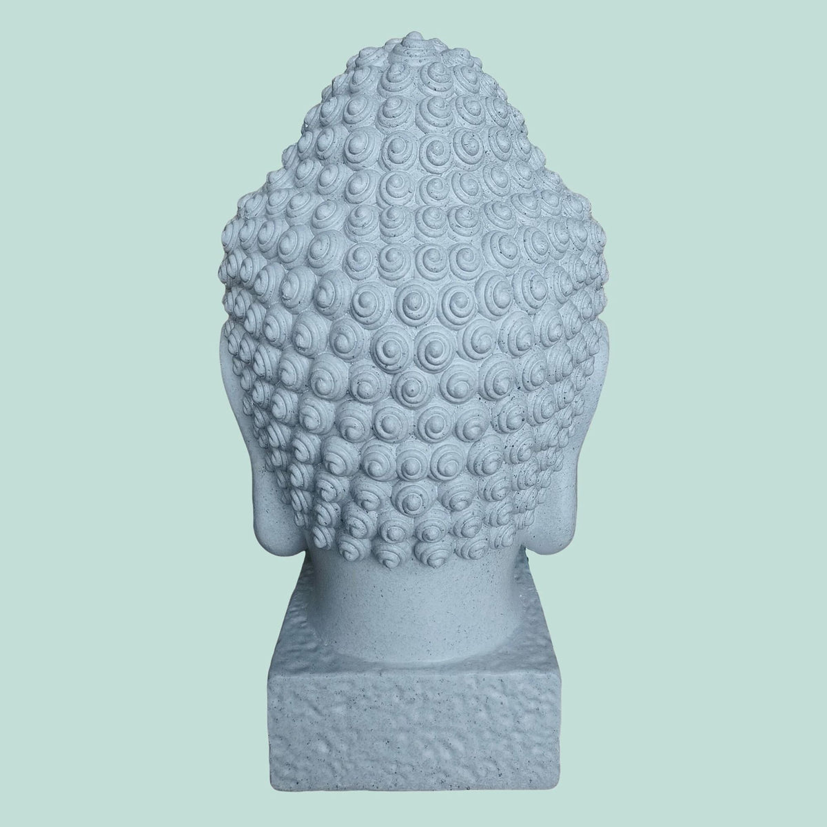 Buddha Head Sculpture, 70cm, Weatherproof Polyresin