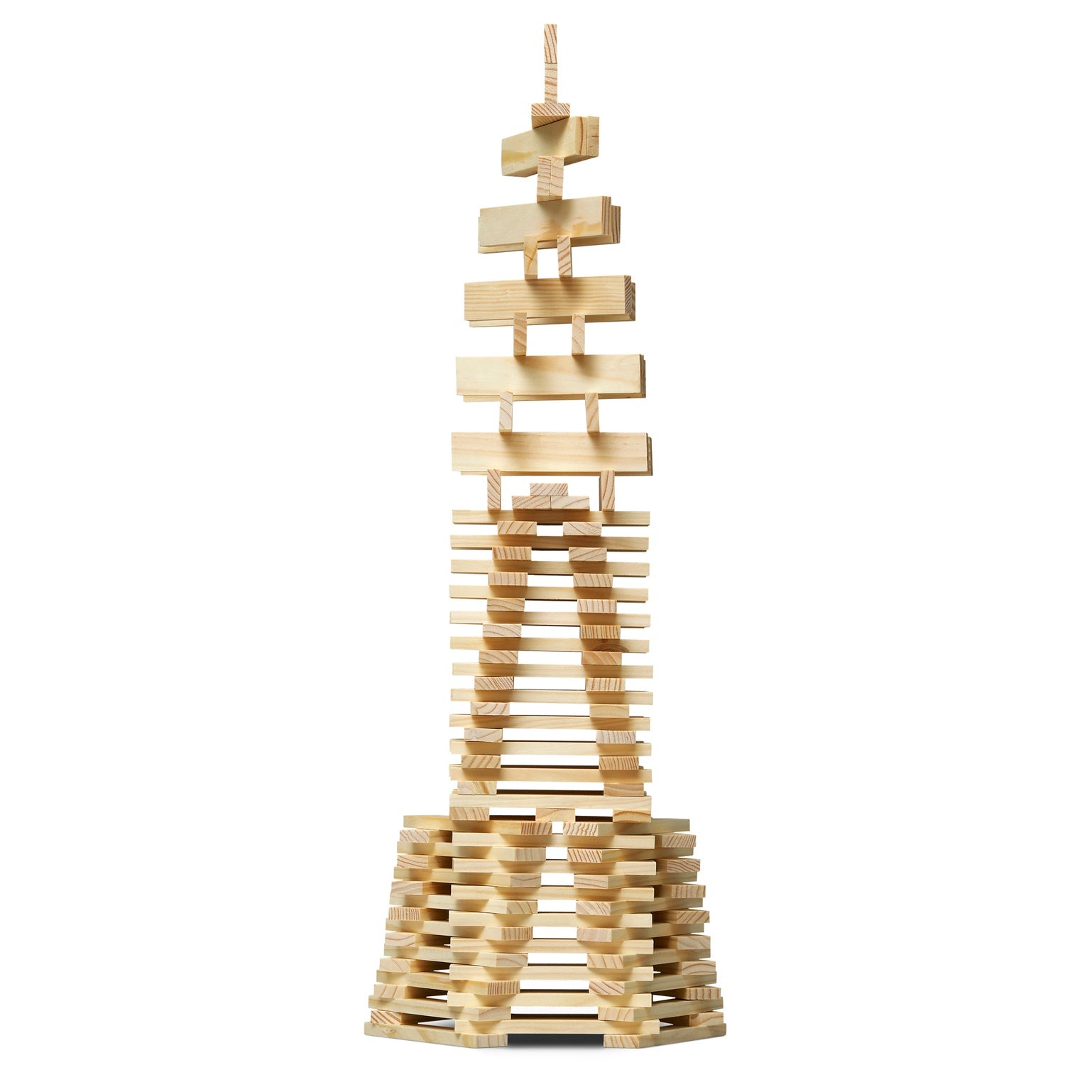 Building sticks 200 pcs. Wood white