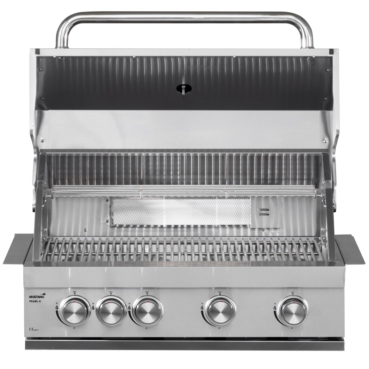 Built-In Gas Grill, 4 Burners, Stainless Steel