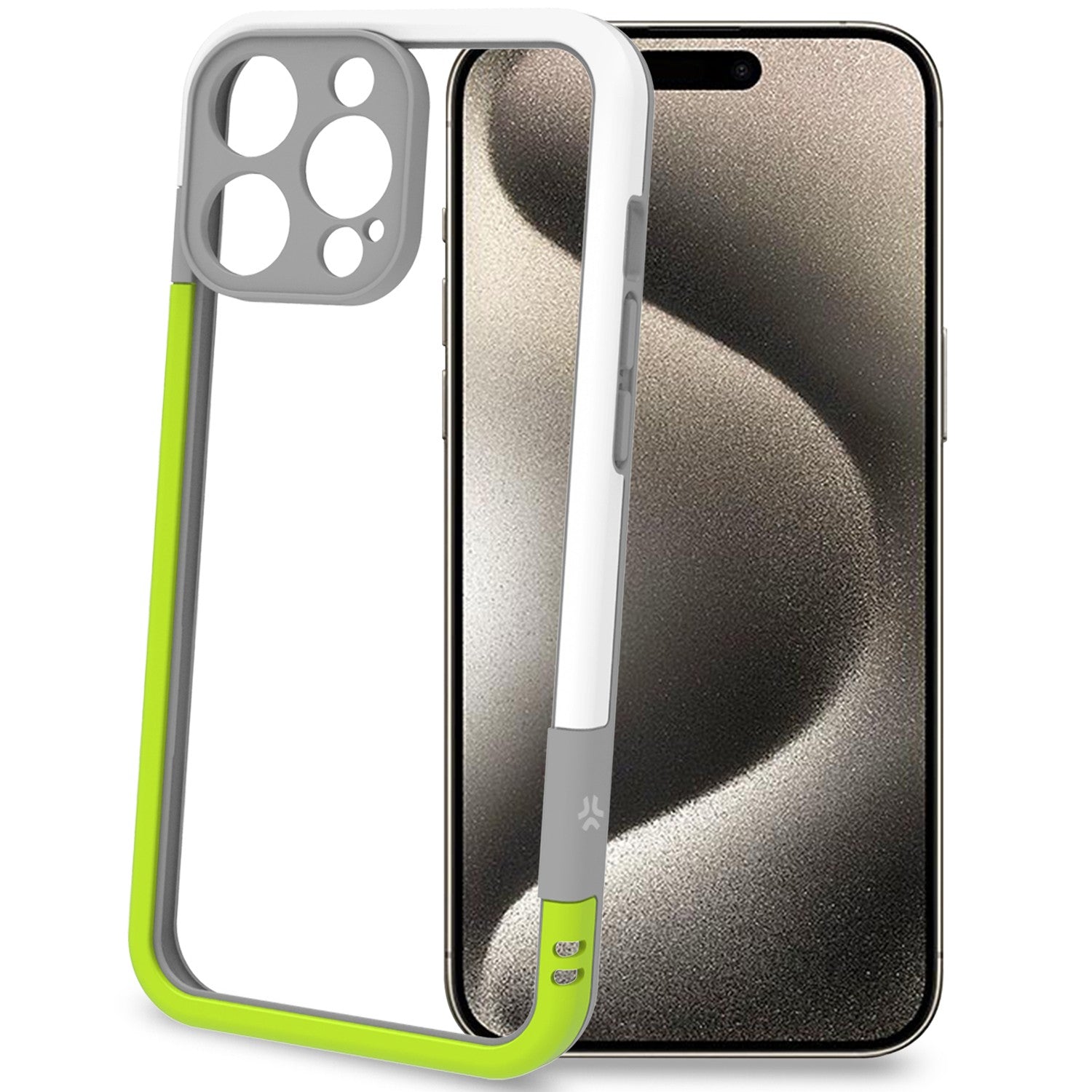 Bumper iPhone 16 Pro Max White/Lime Green