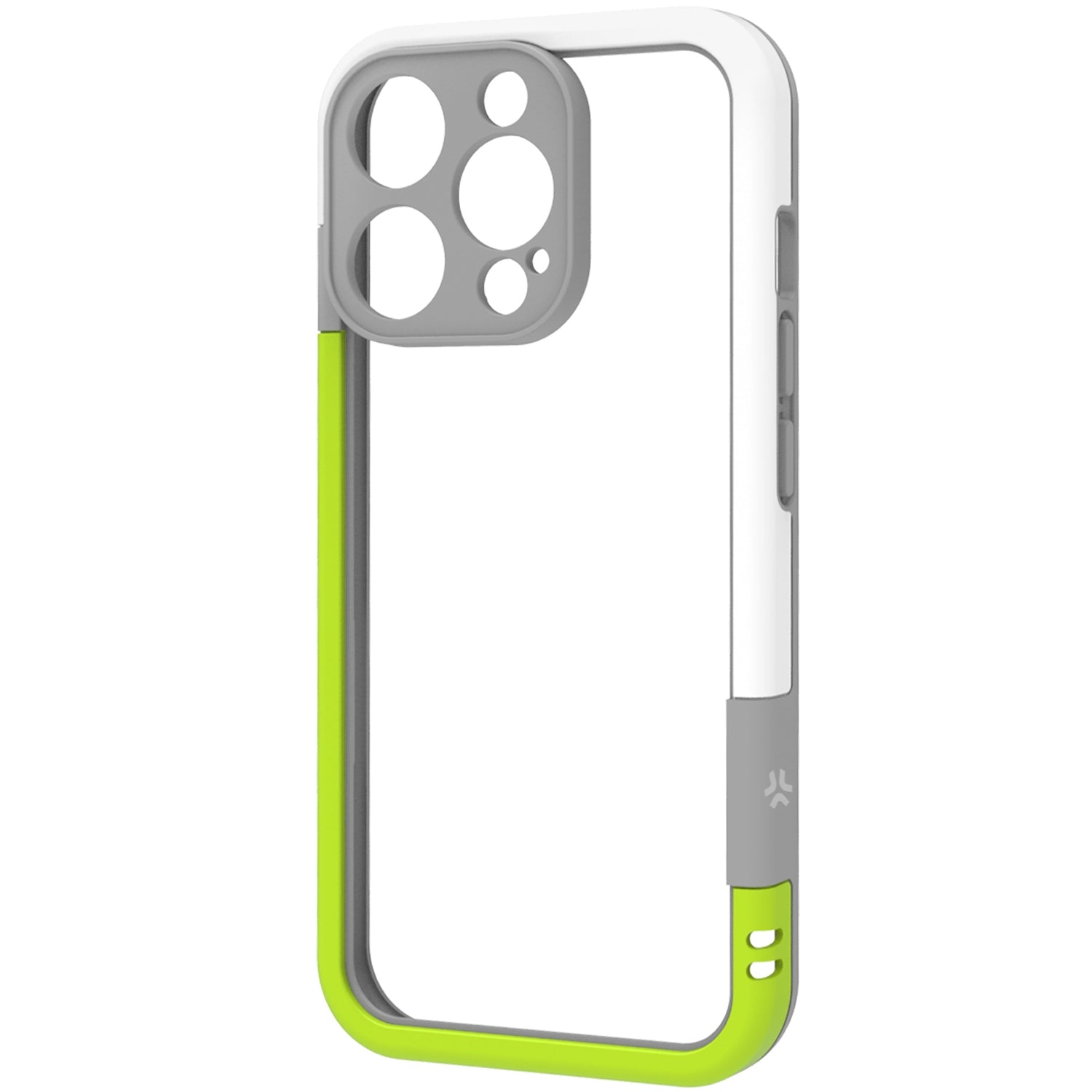 Bumper iPhone 16 Pro White/Lime Green