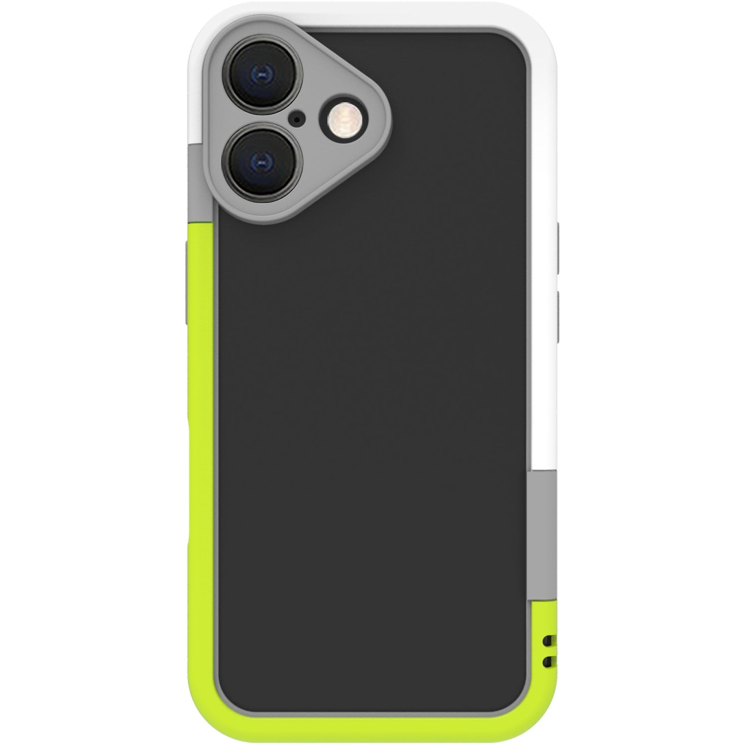 Bumper iPhone 16 White/Lime Green