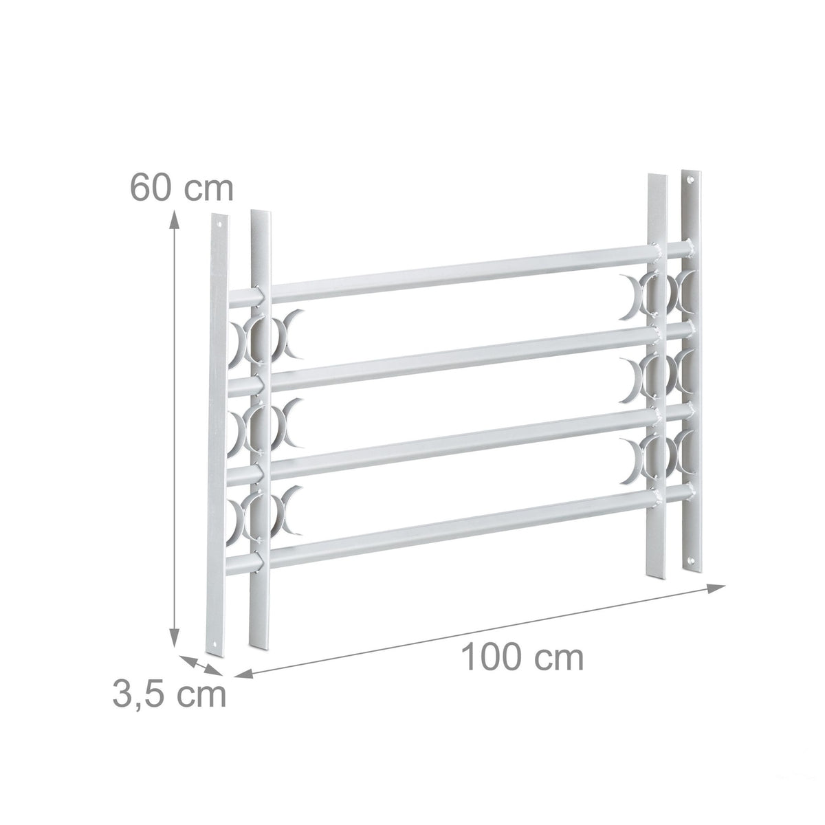 Burglary protection with extendable window grill
