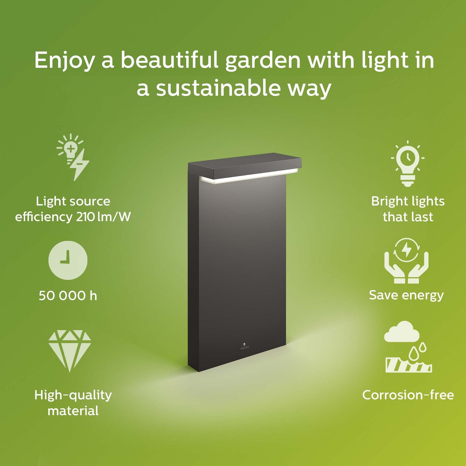 Bustan Pedistal Ultra Efficient LED 3.8W 800lm Anthracite