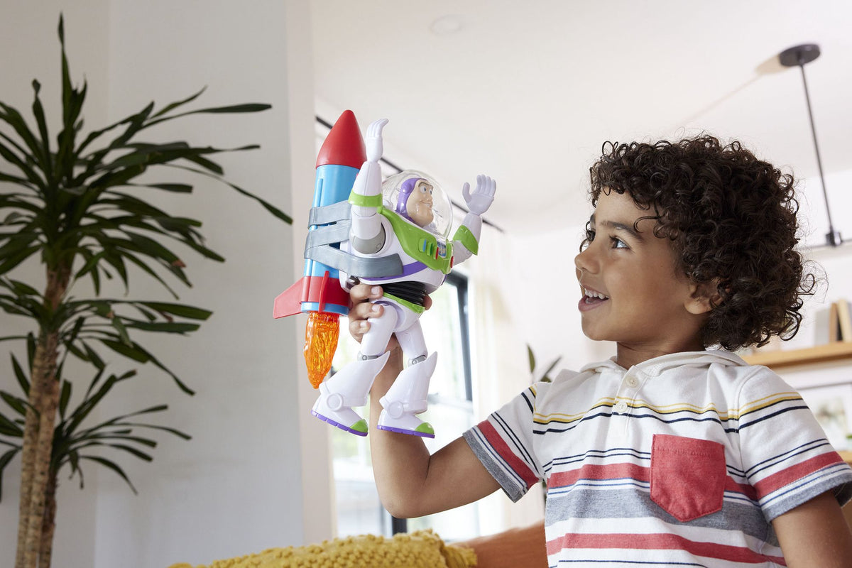 Buzz Lightyear Action Figure with Rocket and Sounds