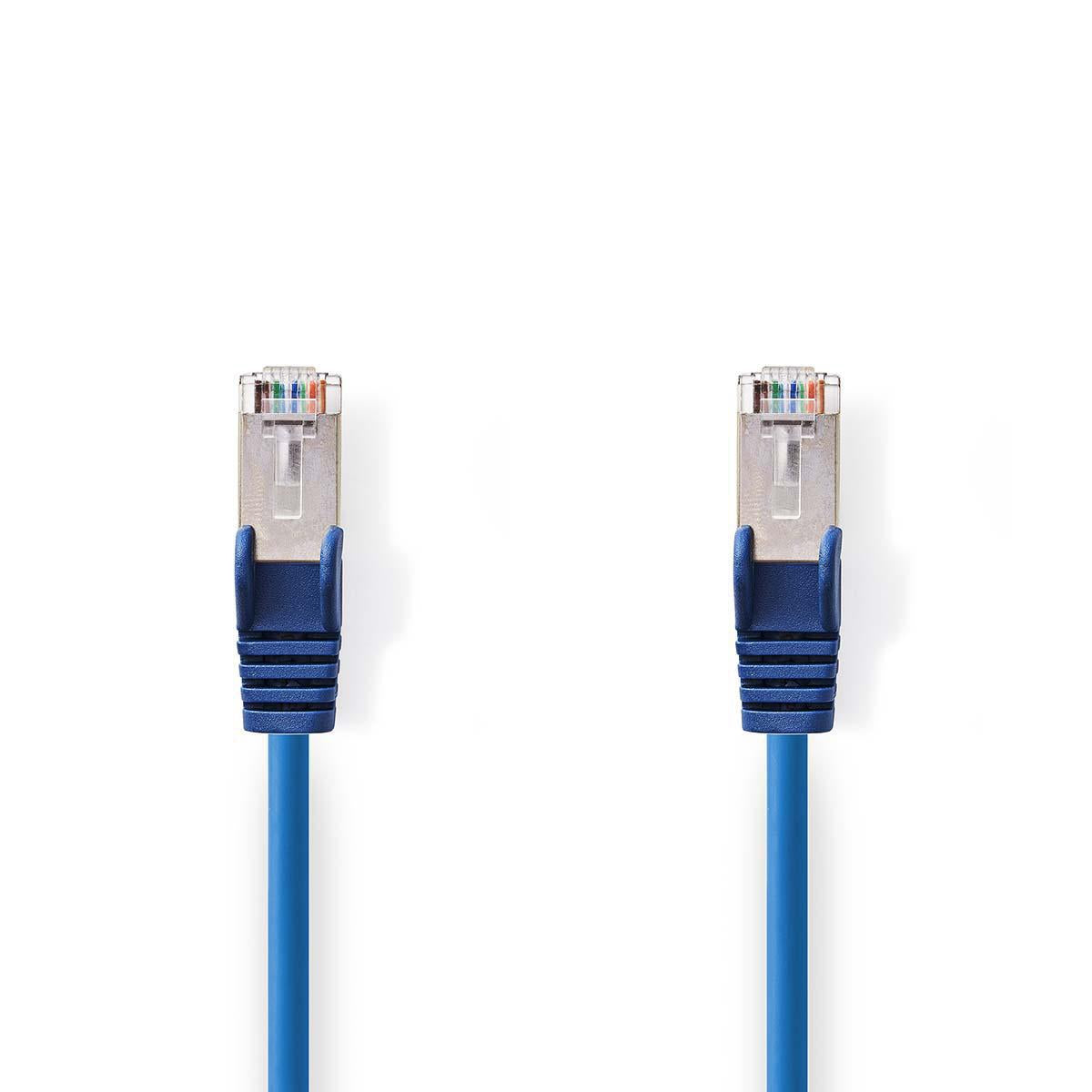 CAT5e network cable | SF/UTP | RJ45 male | RJ45 male | 0.30 m | Round | PVC | Blue | Plastic bag