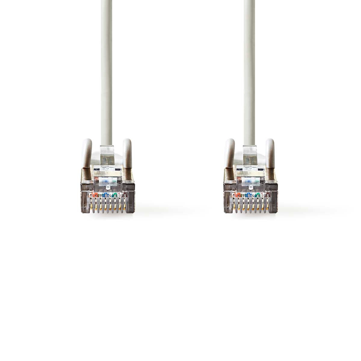 CAT5e network cable | SF/UTP | RJ45 male | RJ45 male | 1.50 m | Round | PVC | Gray | Label