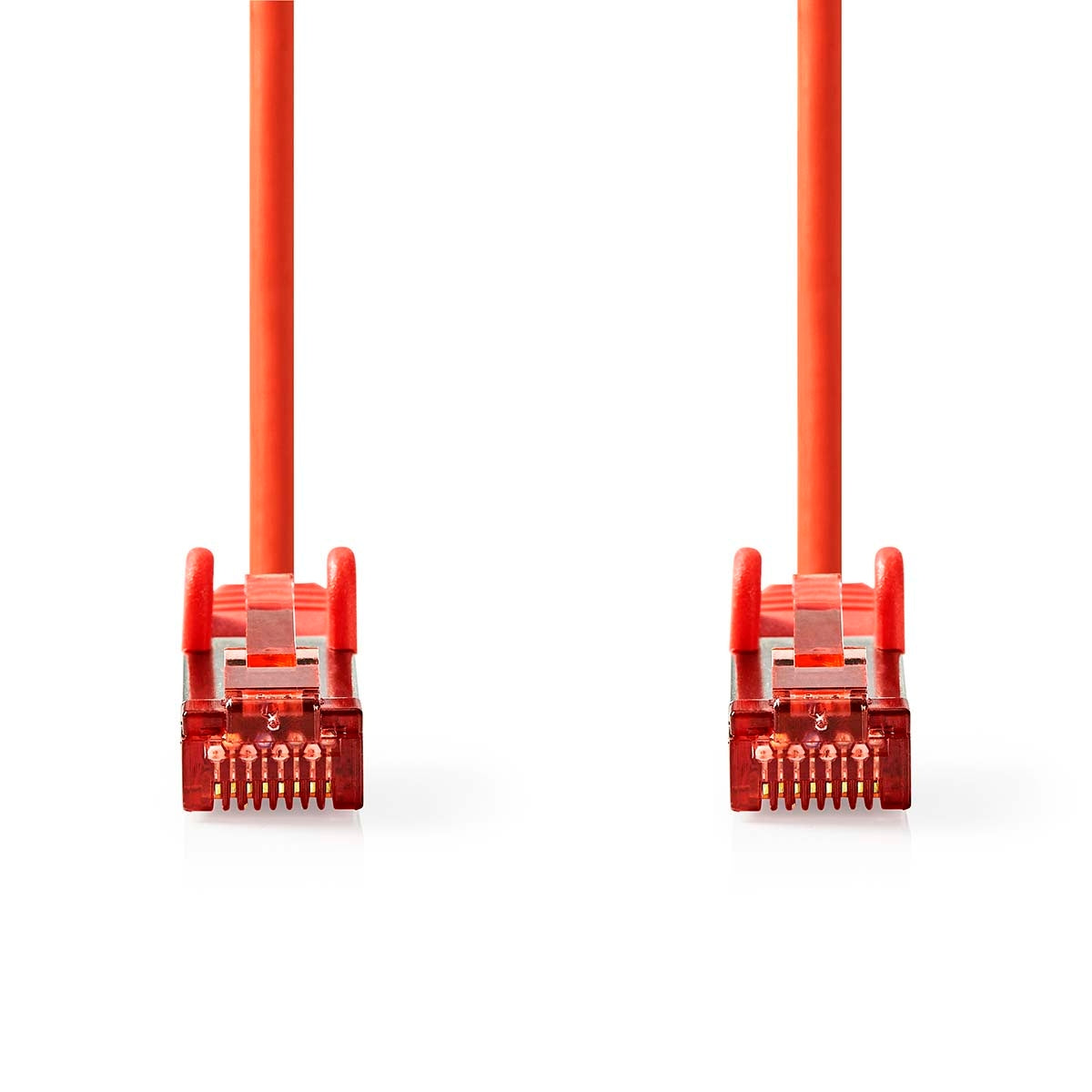 CAT6 Network Cable | RJ45 Male | RJ45 Male | S/FTP | 0.15 m | Round | LSZH | Red | Label