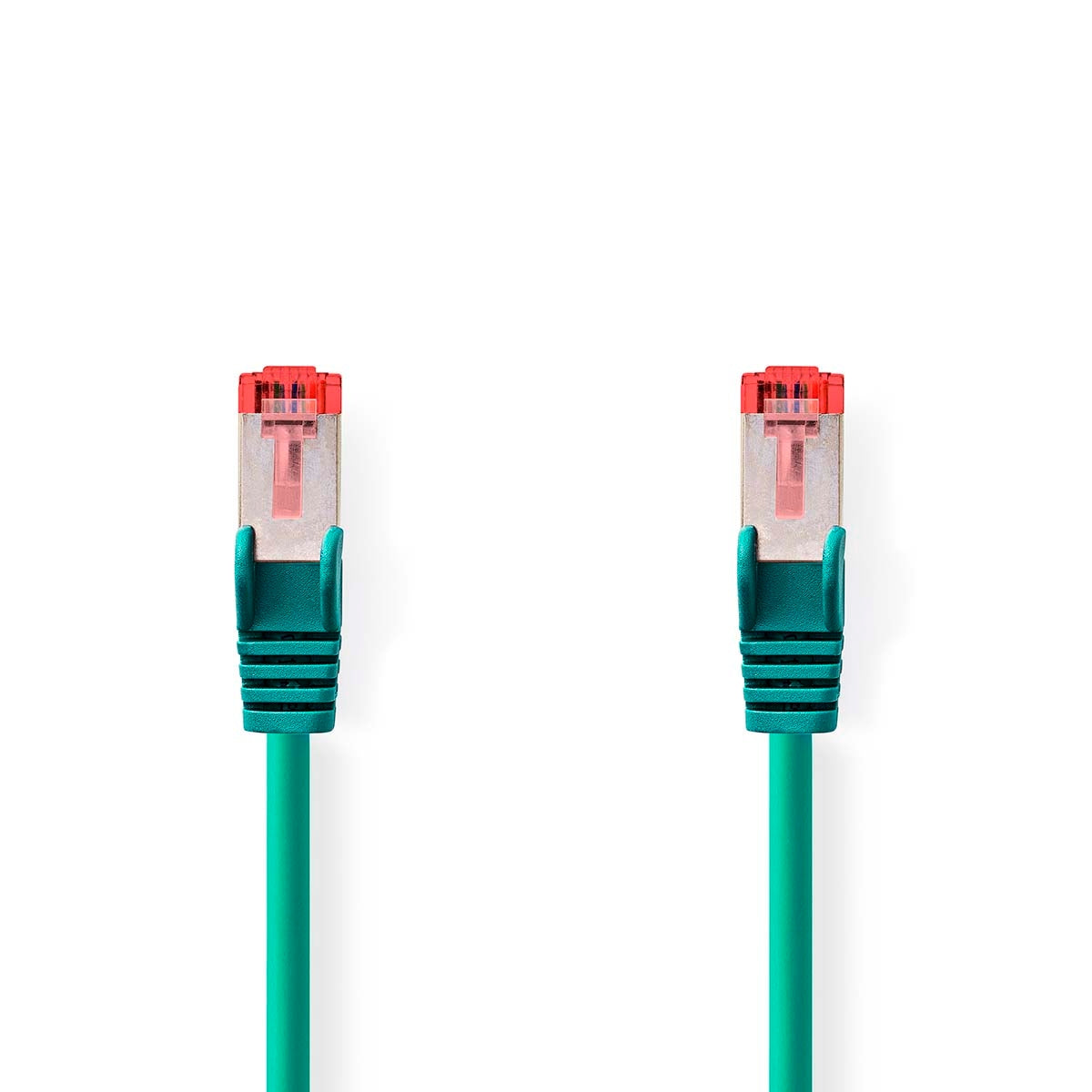CAT6 Network Cable | RJ45 Male | RJ45 Male | S/FTP | 10.0 m | Round | LSZH | Green | Label
