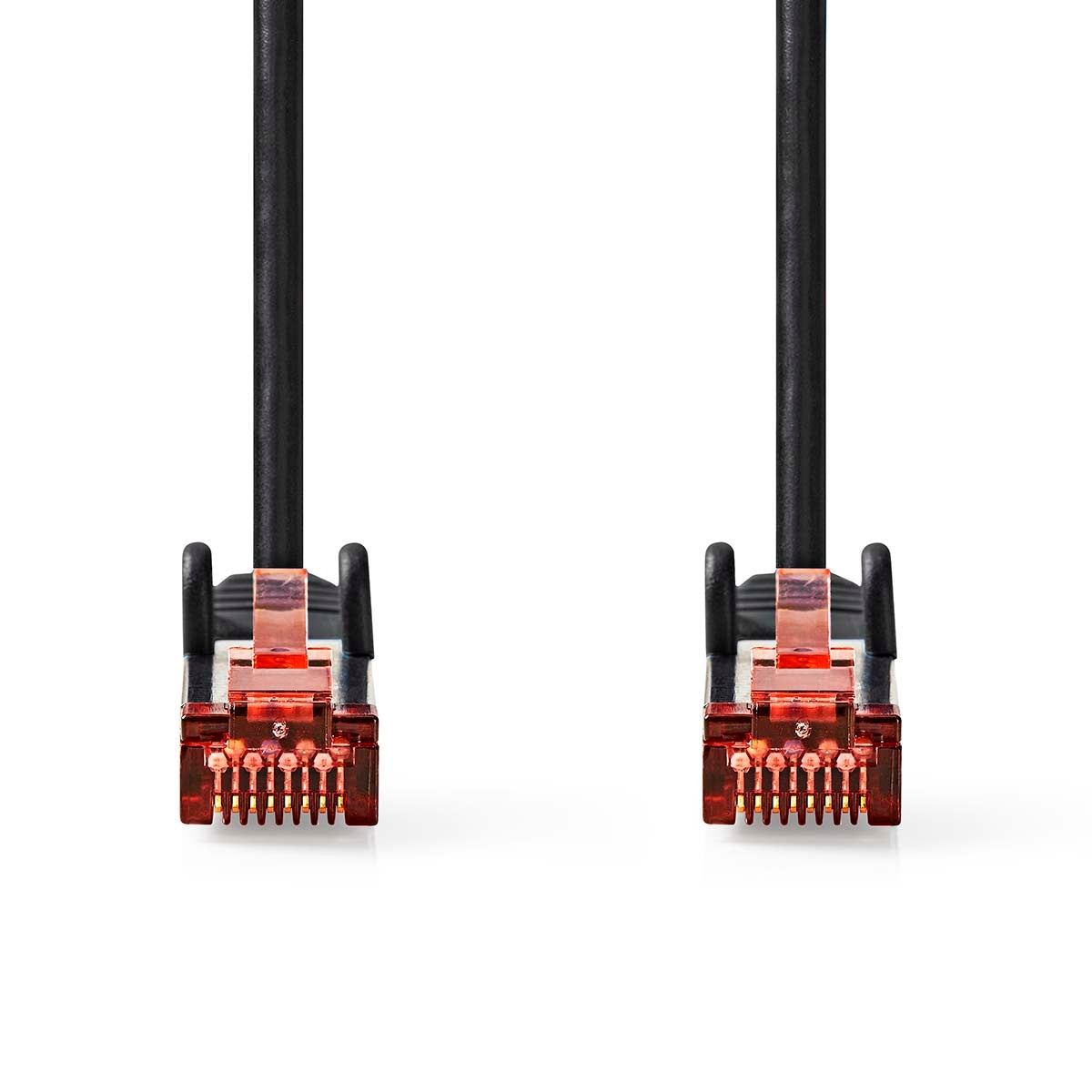 CAT6 Network Cable | RJ45 Male | RJ45 Male | S/FTP | 1.50 m | Round | LSZH | Black | Label