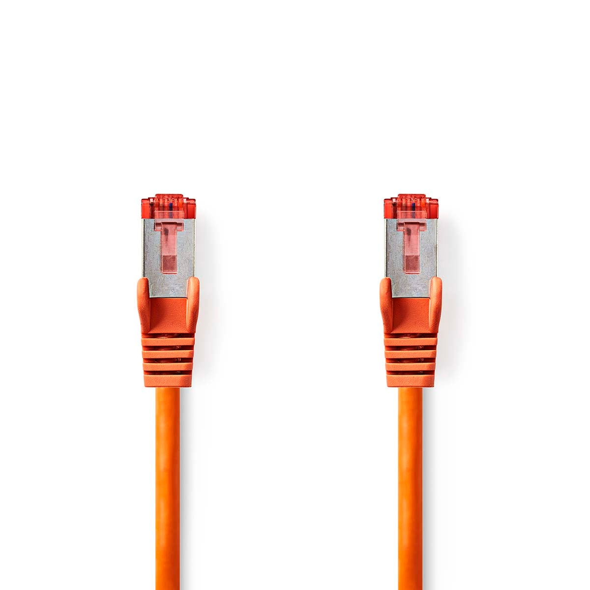 CAT6 Network Cable | RJ45 Male | RJ45 Male | S/FTP | 5.00 m | Round | LSZH | Orange | Label