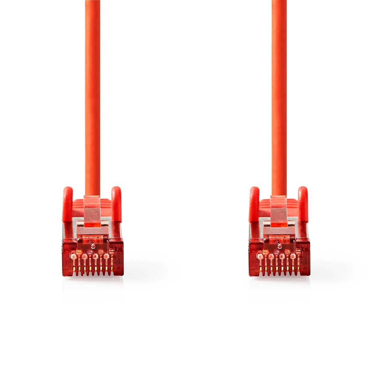 CAT6 Network Cable | RJ45 male | RJ45 male | S/FTP | 0.50 m | Round | LSZH | Red | Label