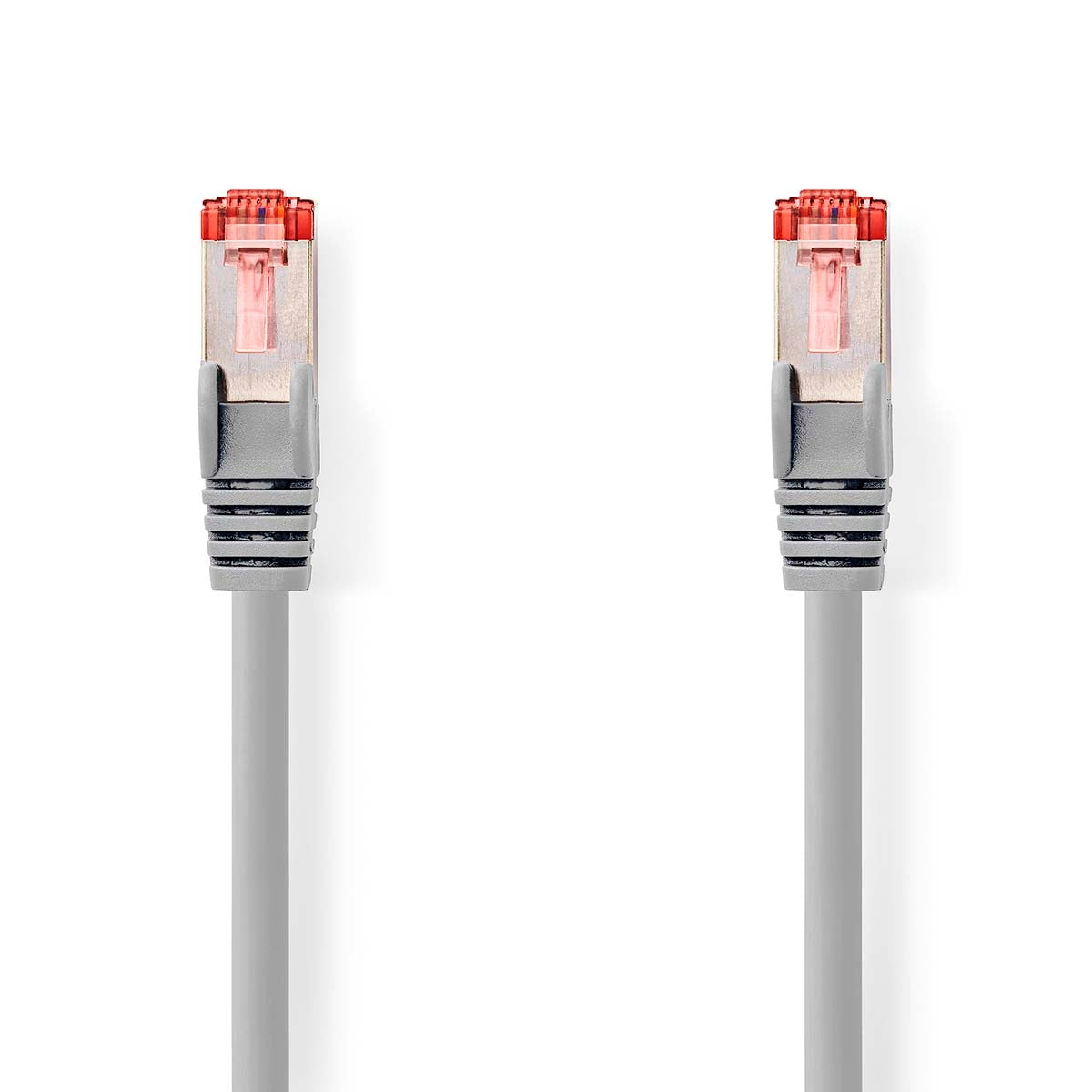 CAT6 Network Cable | RJ45 male | RJ45 male | S/FTP | 10.0 m | Round | LSZH | Gray | Label