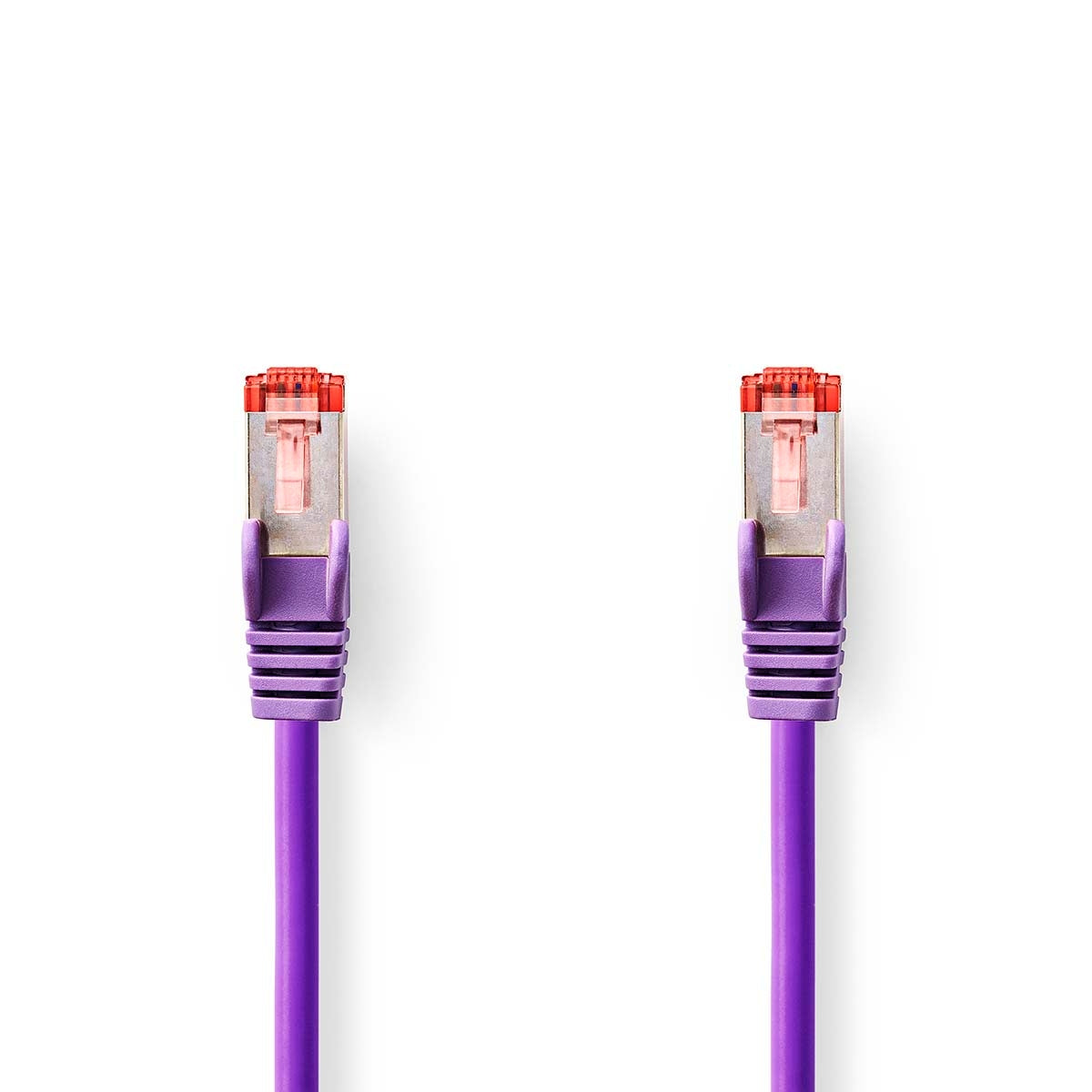 CAT6 Network Cable | RJ45 male | RJ45 male | S/FTP | 1.00 m | Round | LSZH | Violet | Label