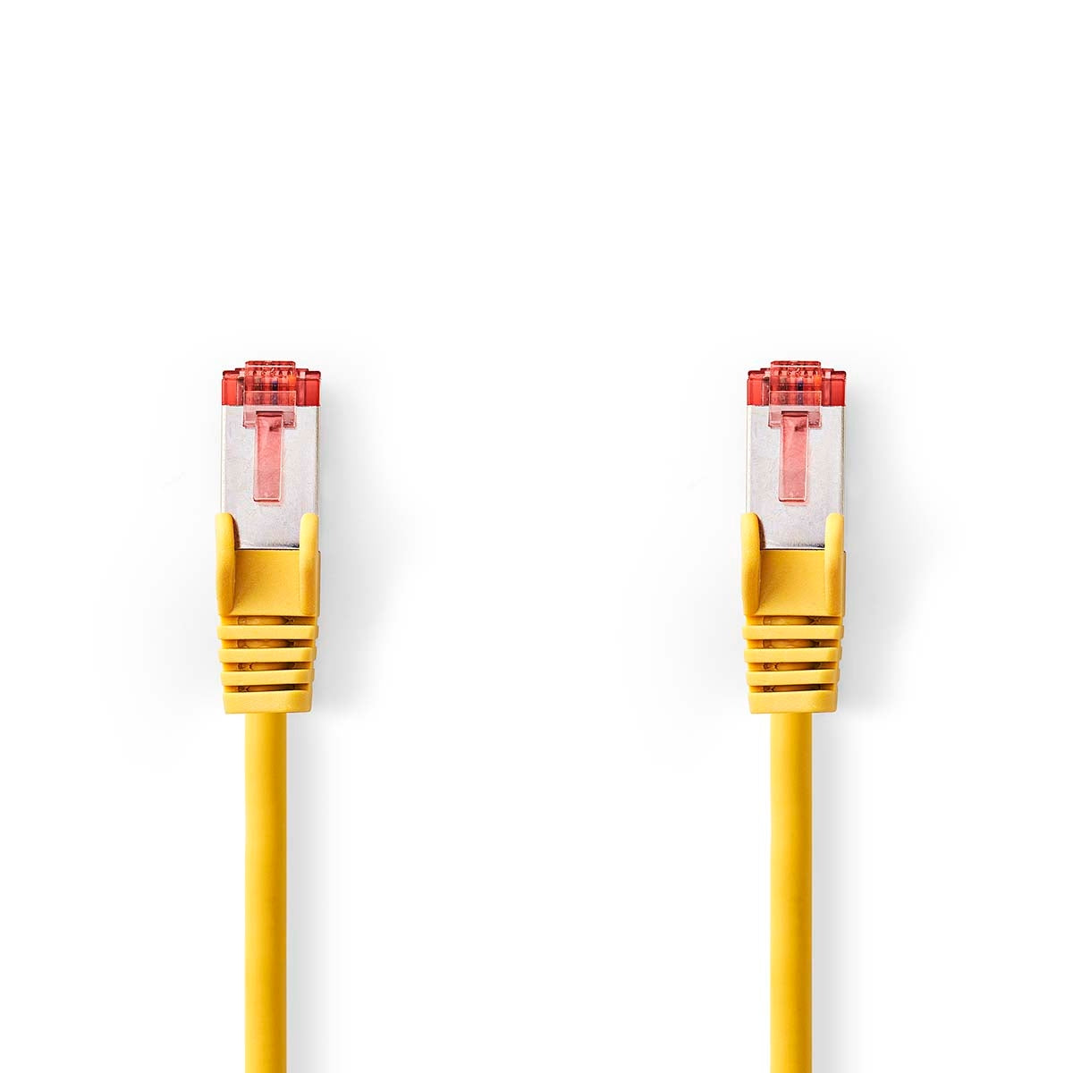 CAT6 Network Cable | RJ45 male | RJ45 male | S/FTP | 10.0 m | Round | LSZH | Yellow | Label