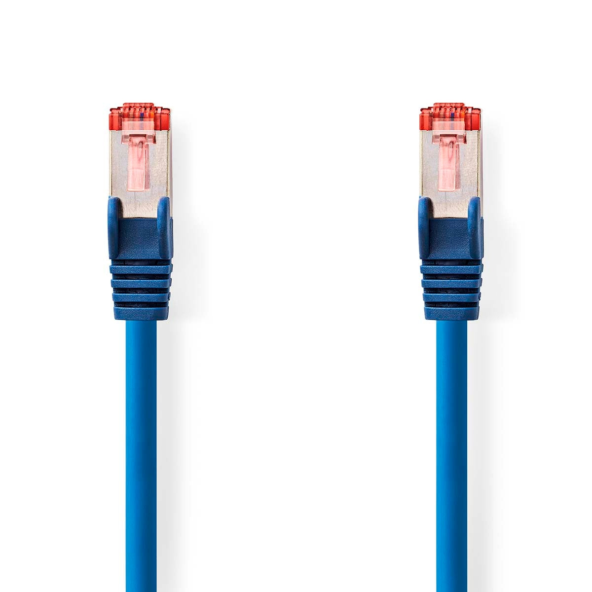 CAT6 Network Cable | RJ45 male | RJ45 male | S/FTP | 15.0 m | Round | LSZH | Blue | Label