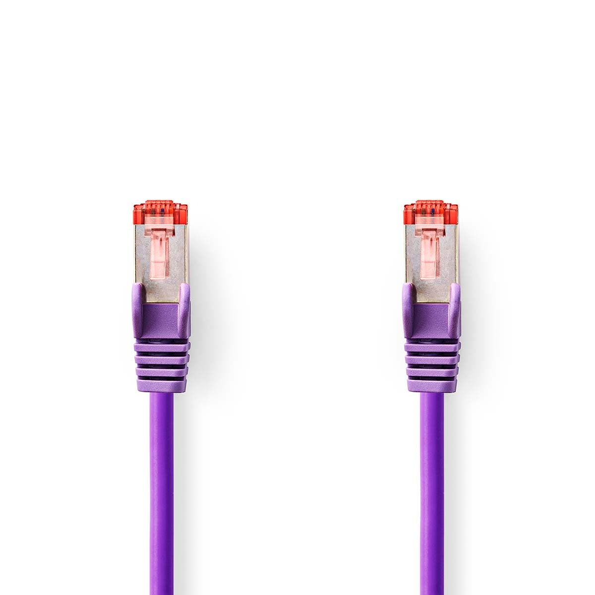 CAT6 Network Cable | RJ45 male | RJ45 male | S/FTP | 2.00 m | Round | LSZH | Violet | Label