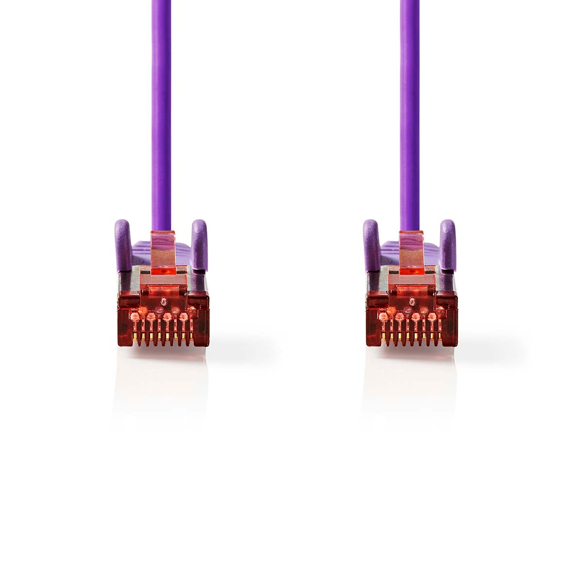 CAT6 Network Cable | RJ45 male | RJ45 male | S/FTP | 2.00 m | Round | LSZH | Violet | Label