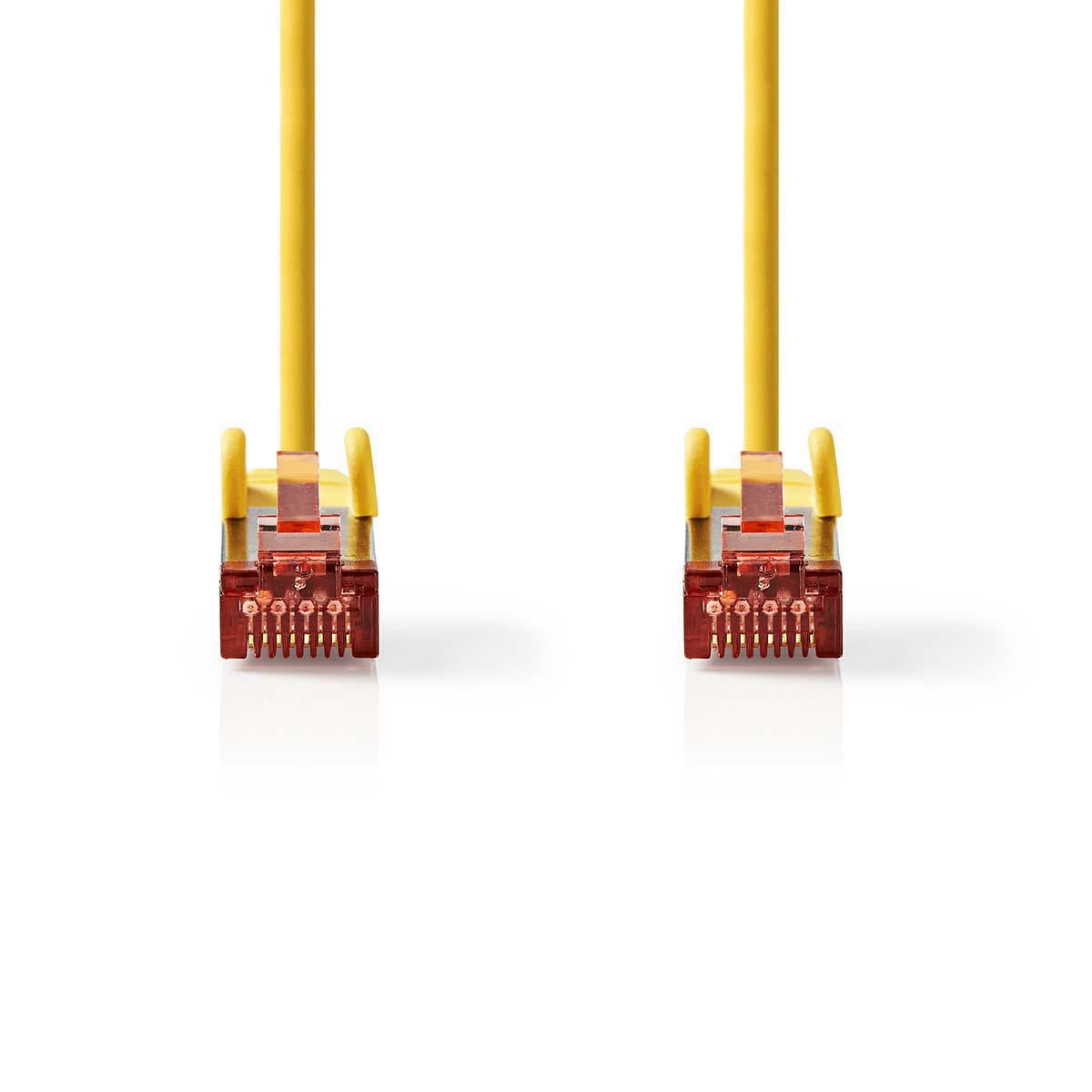 CAT6 Network Cable | RJ45 male | RJ45 male | S/FTP | 20.0 m | Round | LSZH | Yellow | Plastic bag