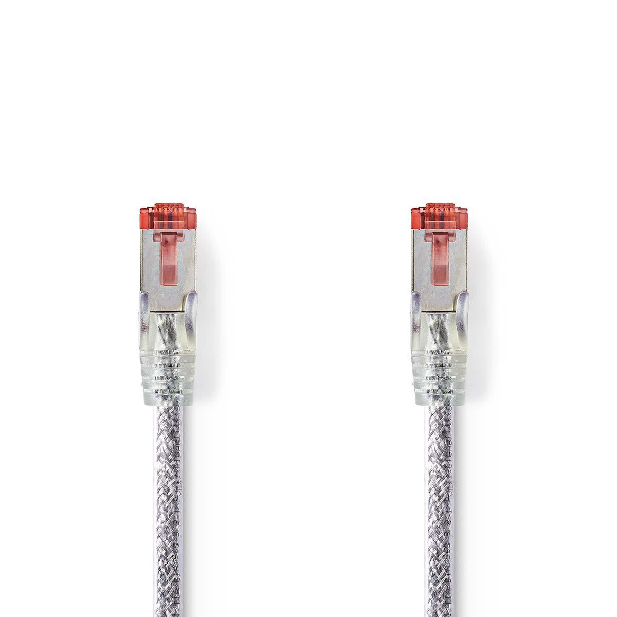 CAT6 Network Cable | RJ45 male | RJ45 male | S/FTP | 5.00 m | Round | LSZH | Transparent | Plastic bag