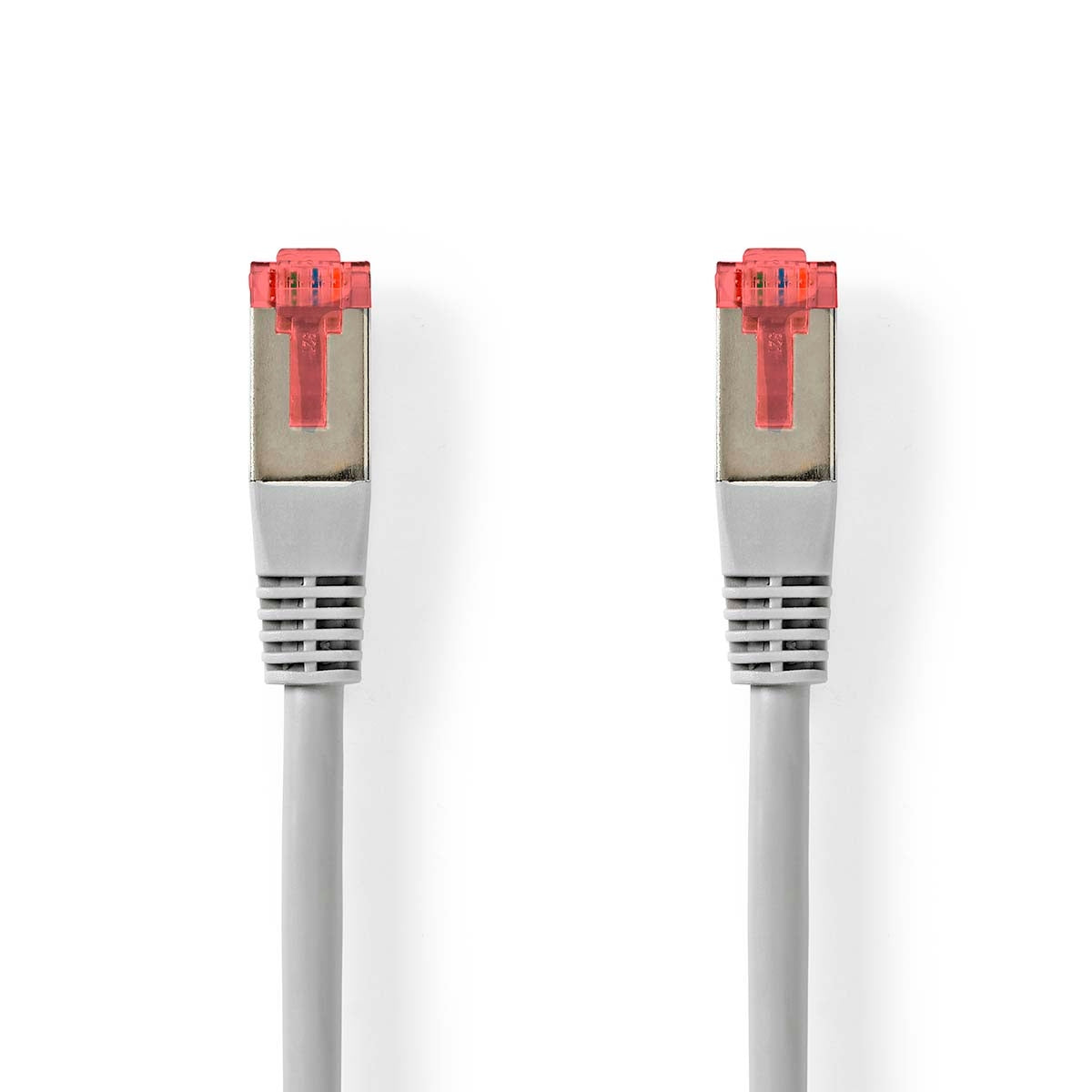 CAT6 Network Cable | RJ45 male | RJ45 male | SF/UTP | 20.0 m | Round | PVC | Gray | Label