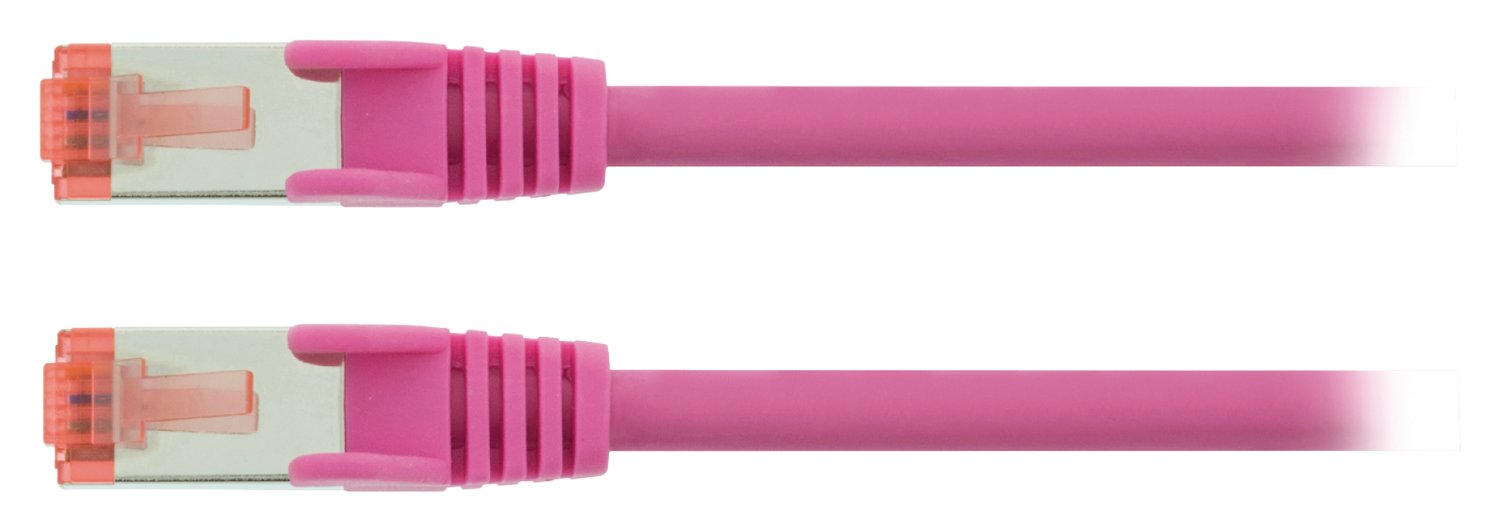 CAT6 S / FTP Network Cable RJ45 (8P8C) Male - RJ45 (8P8C) Male 7.50 m Pink