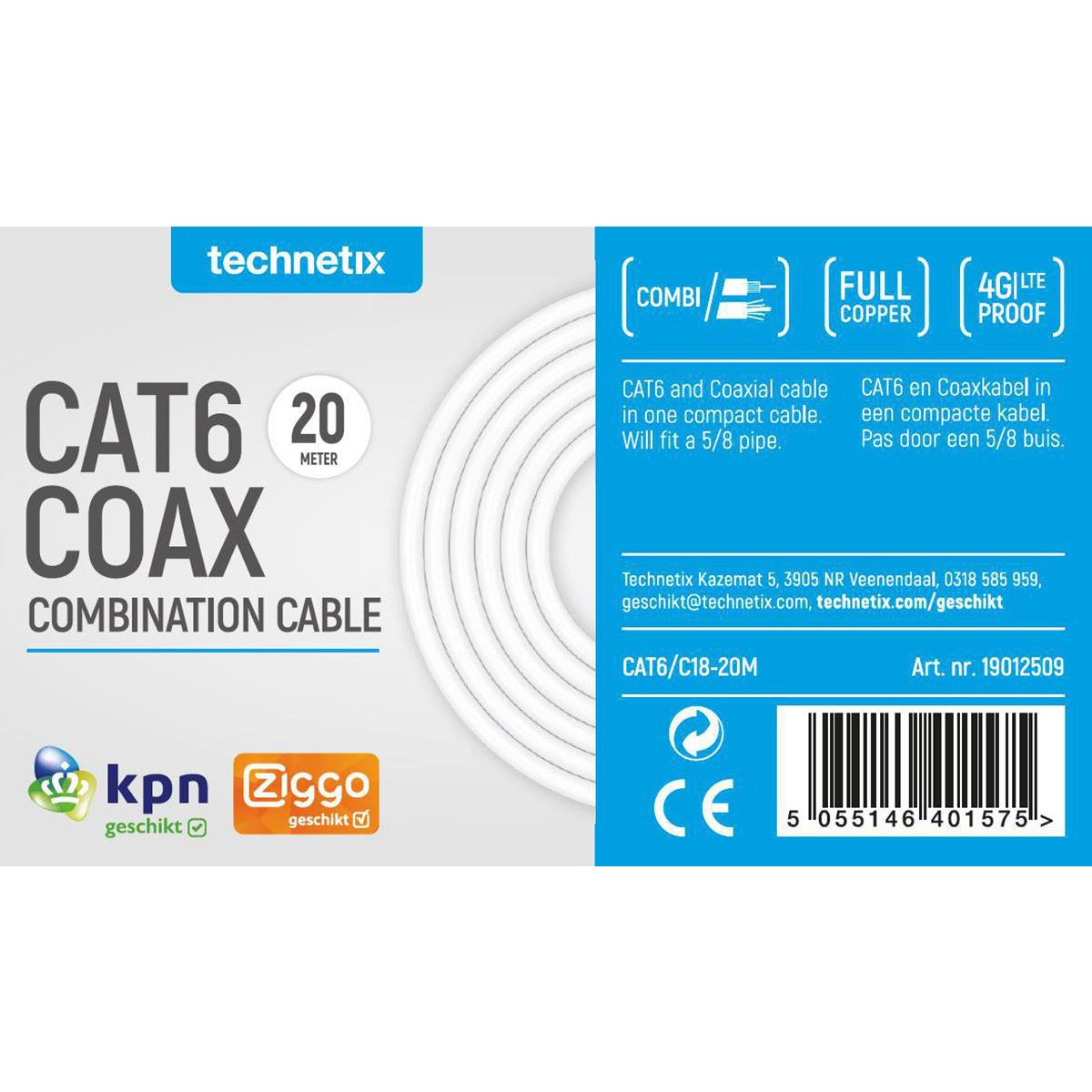 CAT6 UTP Network Cable None - None 20 m White