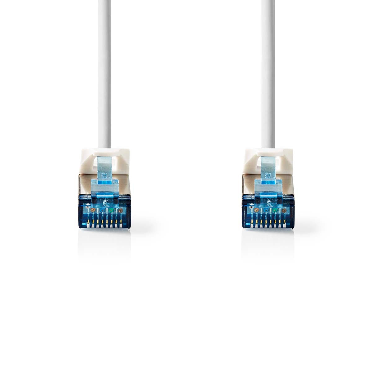CAT6a Network Cable | S/FTP | RJ45 Male | RJ45 Male | 10.0 m | Snagless | Round | LSZH | Grey | Label