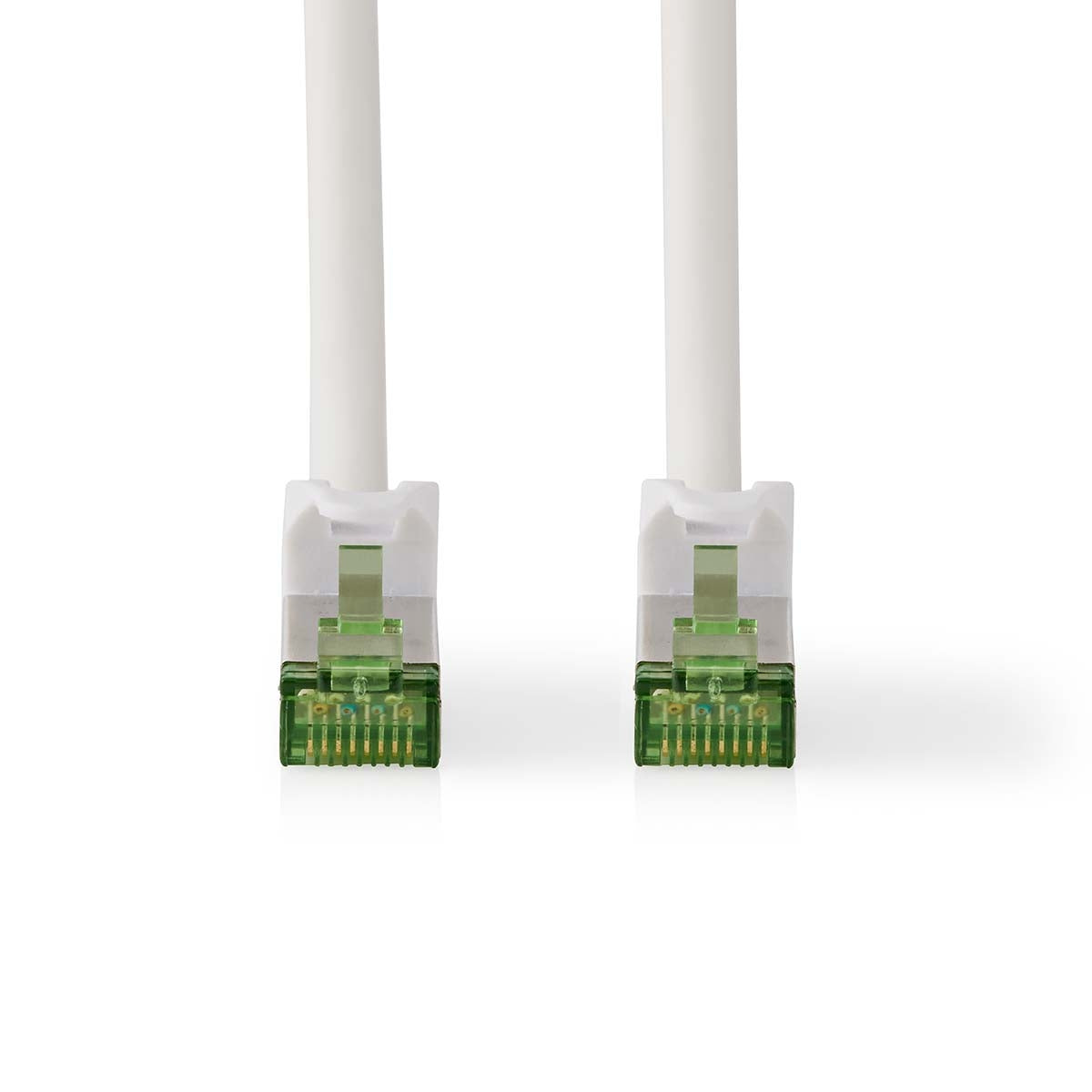 CAT7 network cable | S/FTP | RJ45 male | RJ45 male | 10.0 m | Snagless | Round | LSZH | White | Box