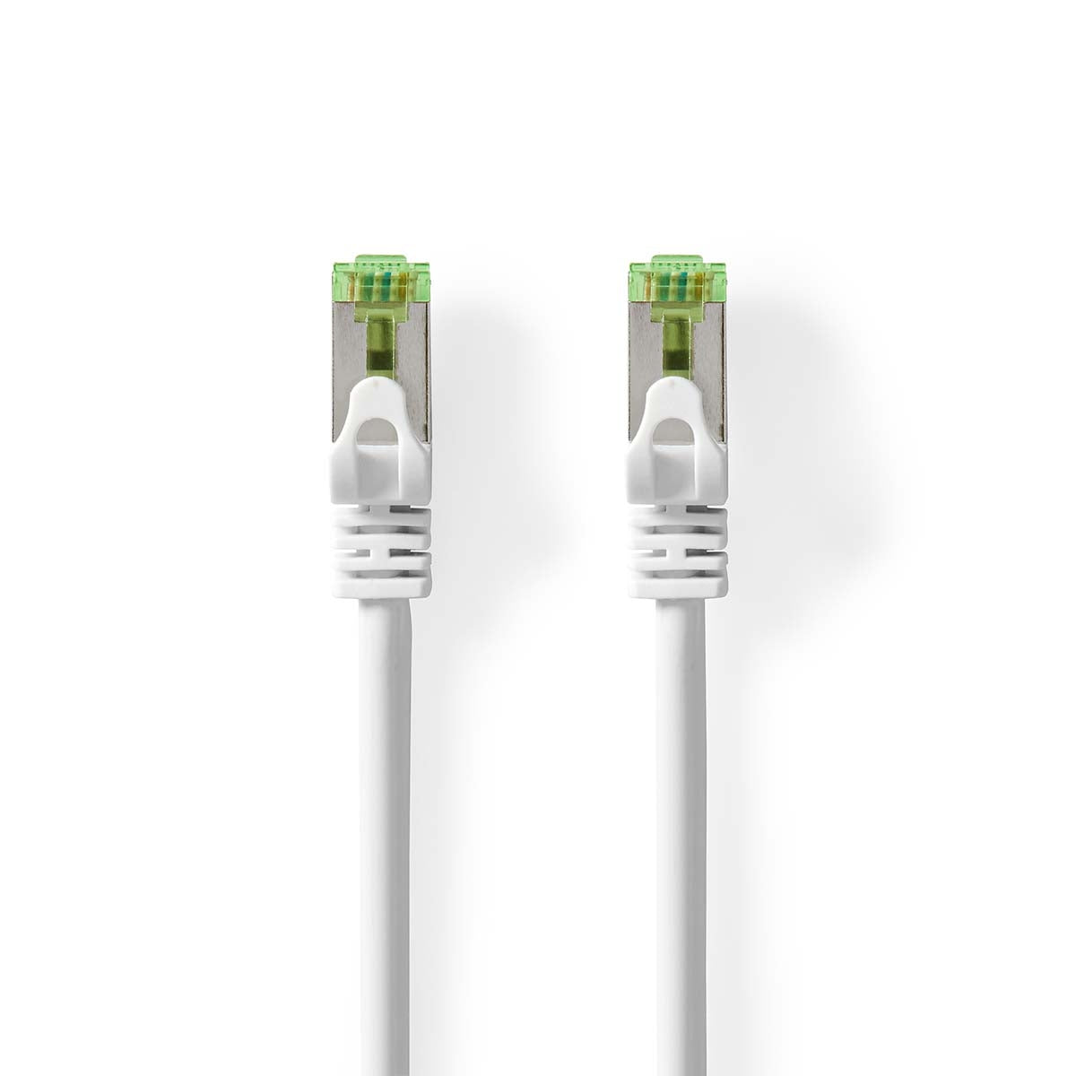 CAT7 network cable | S/FTP | RJ45 male | RJ45 male | 2.00 m | Snagless | Round | LSZH | White | Envelope