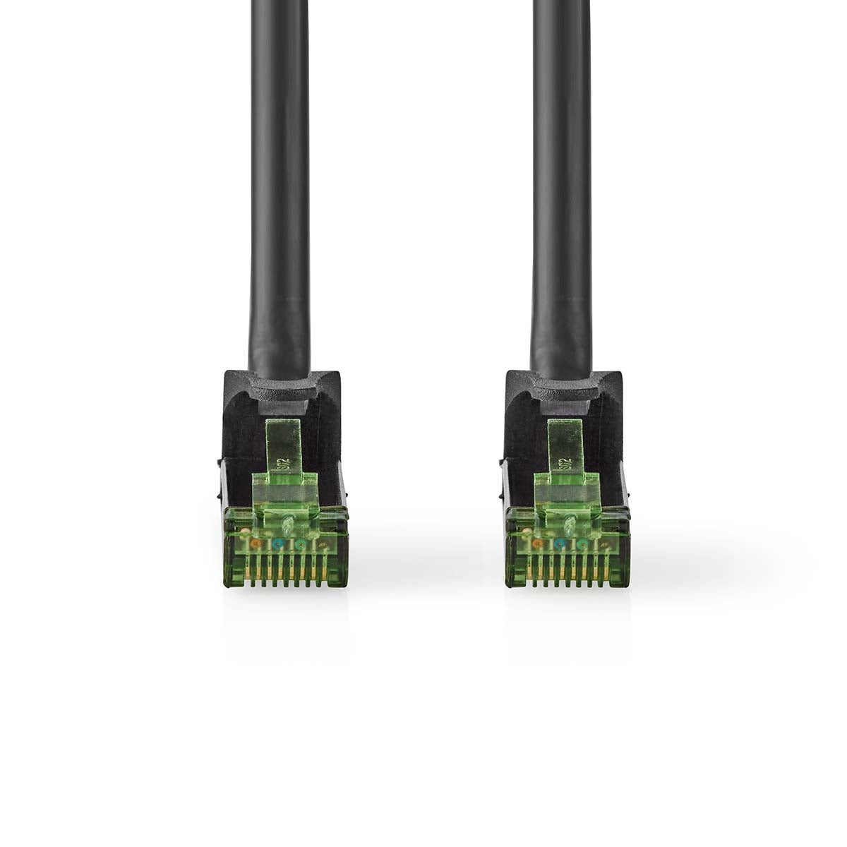 CAT7 network cable | S/FTP | RJ45 male | RJ45 male | 3.00 m | Snagless | Round | LSZH | Black | Envelope