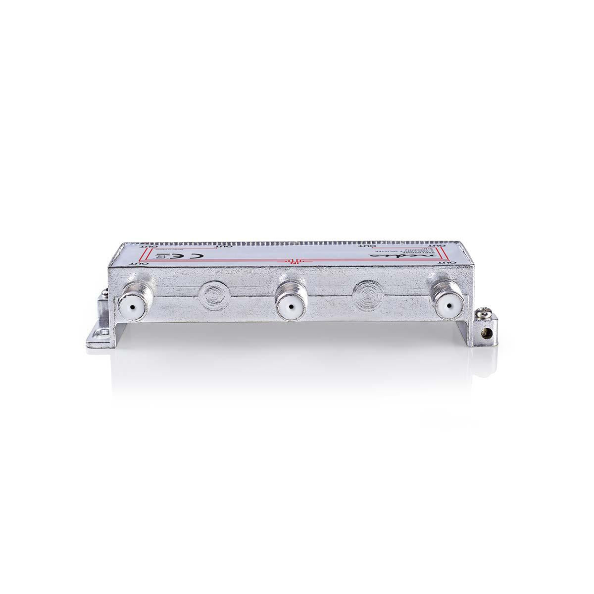 CATV Splitter | 5 - 1000 MHz | insertion loss: 10.0 dB | Number of outputs: 6 | 75 Ohm | Zinc