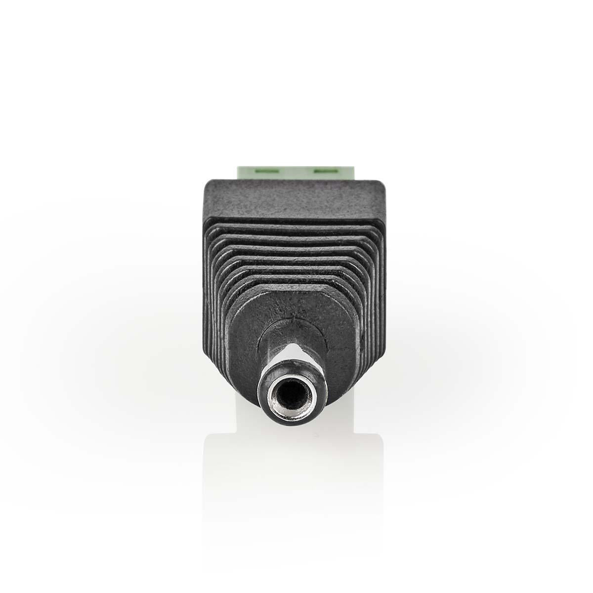 CCTV Power Connection | 2-Way Terminal Block | 5.5 x 2.1 mm Male | Male | Green / Black