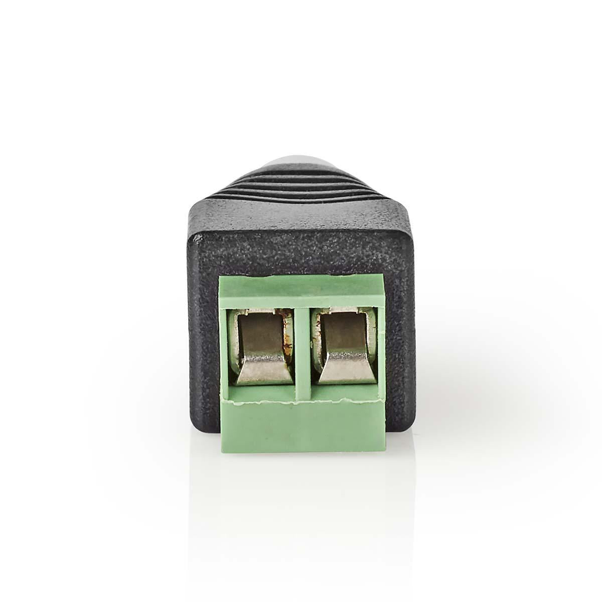 CCTV Power Connection | 2-Way Terminal Block | YOUR Female | Female | Green / Black