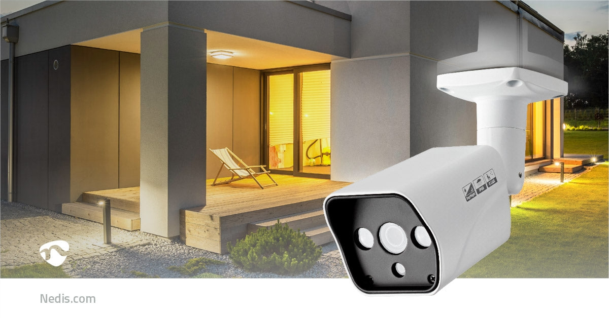CCTV Security Camera | HD 720p | Night vision: 20 m | Mains Powered | 1/4" CMOS | Viewing angle: 63 ° | Lens: 3.6 mm | ABS | Black / White