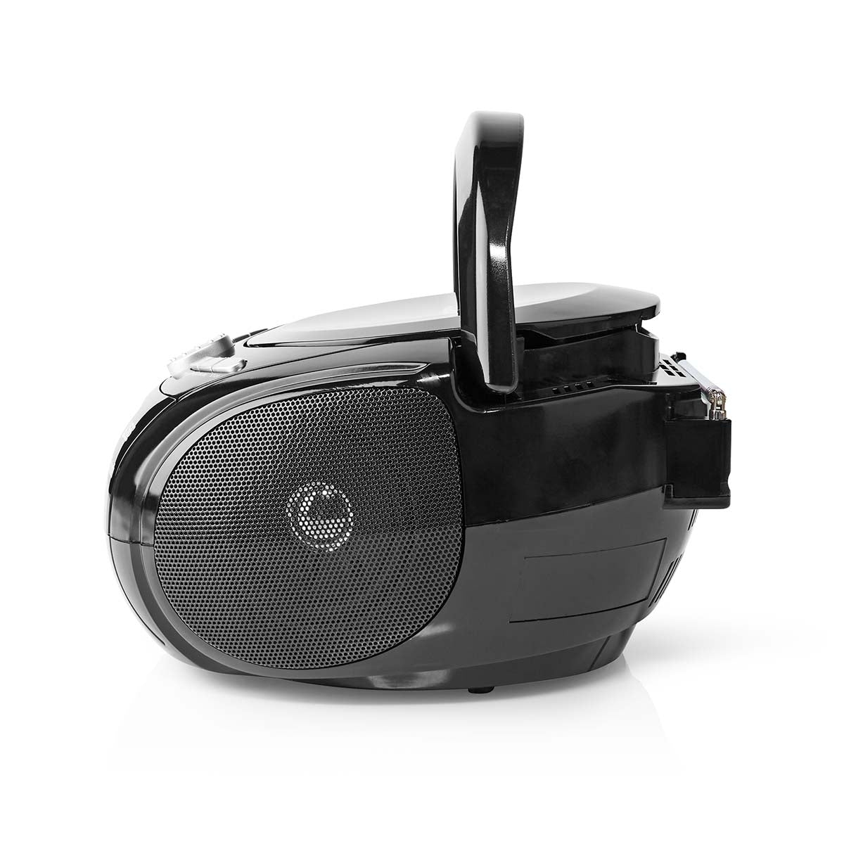 CD Player Boombox | Battery operated / Power adapter | Stereo | 9 W| Bluetooth® | FM | USB Playback | Carrying handle | Black